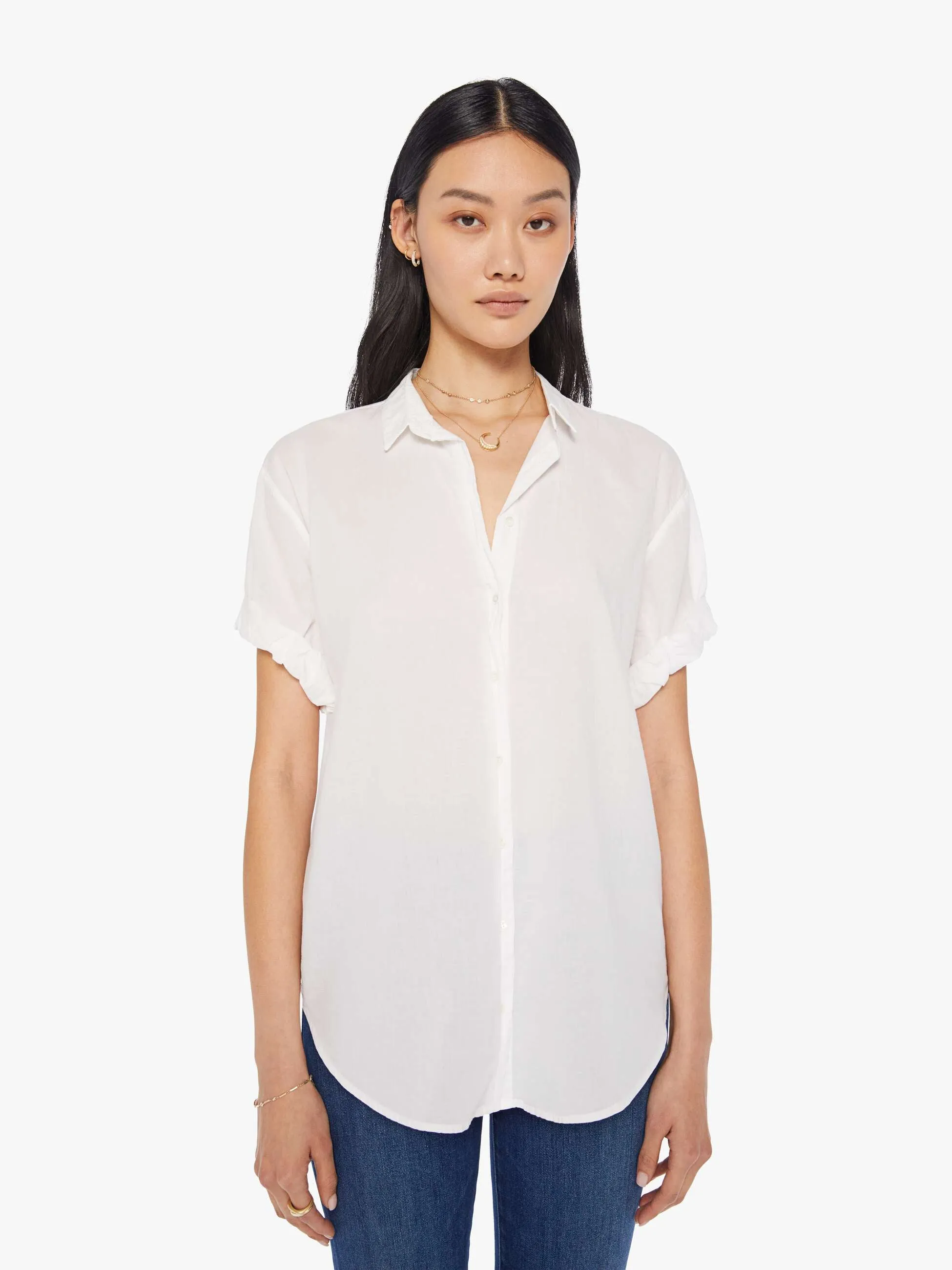 XiRENA Channing Shirt - White sold by MOTHER