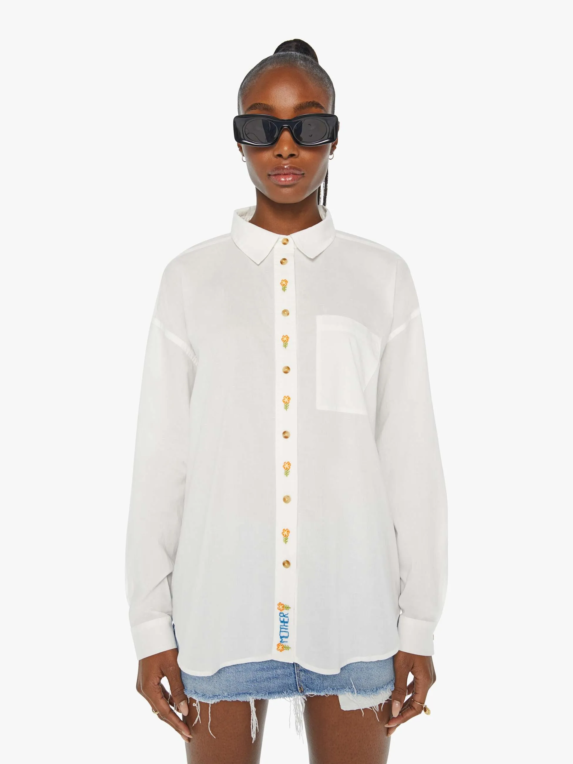 The Pushing Buttons - Bright White sold by MOTHER