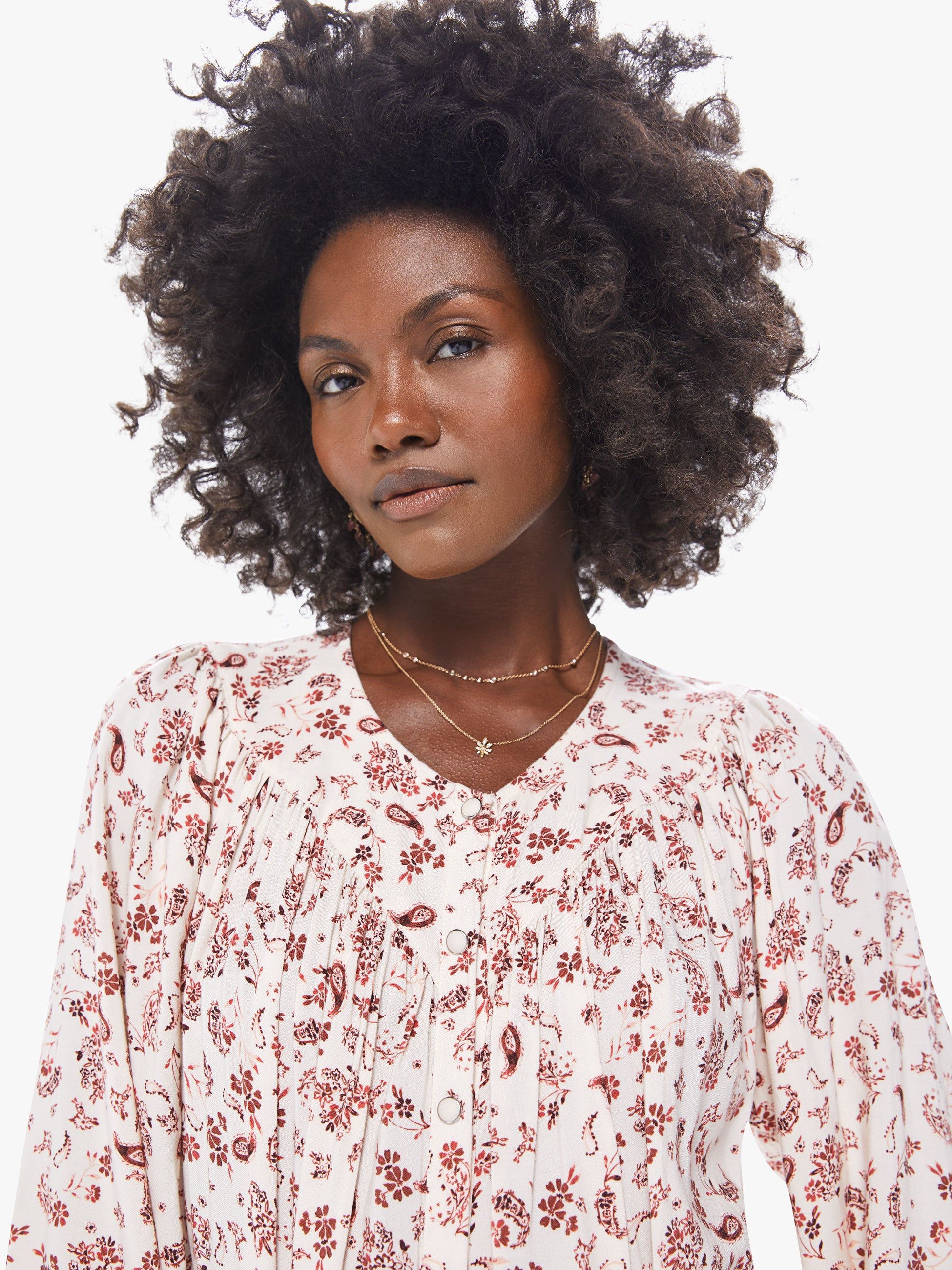 XiRENA Esme Dress - Cream Paisley sold by MOTHER product image thumbnail 6