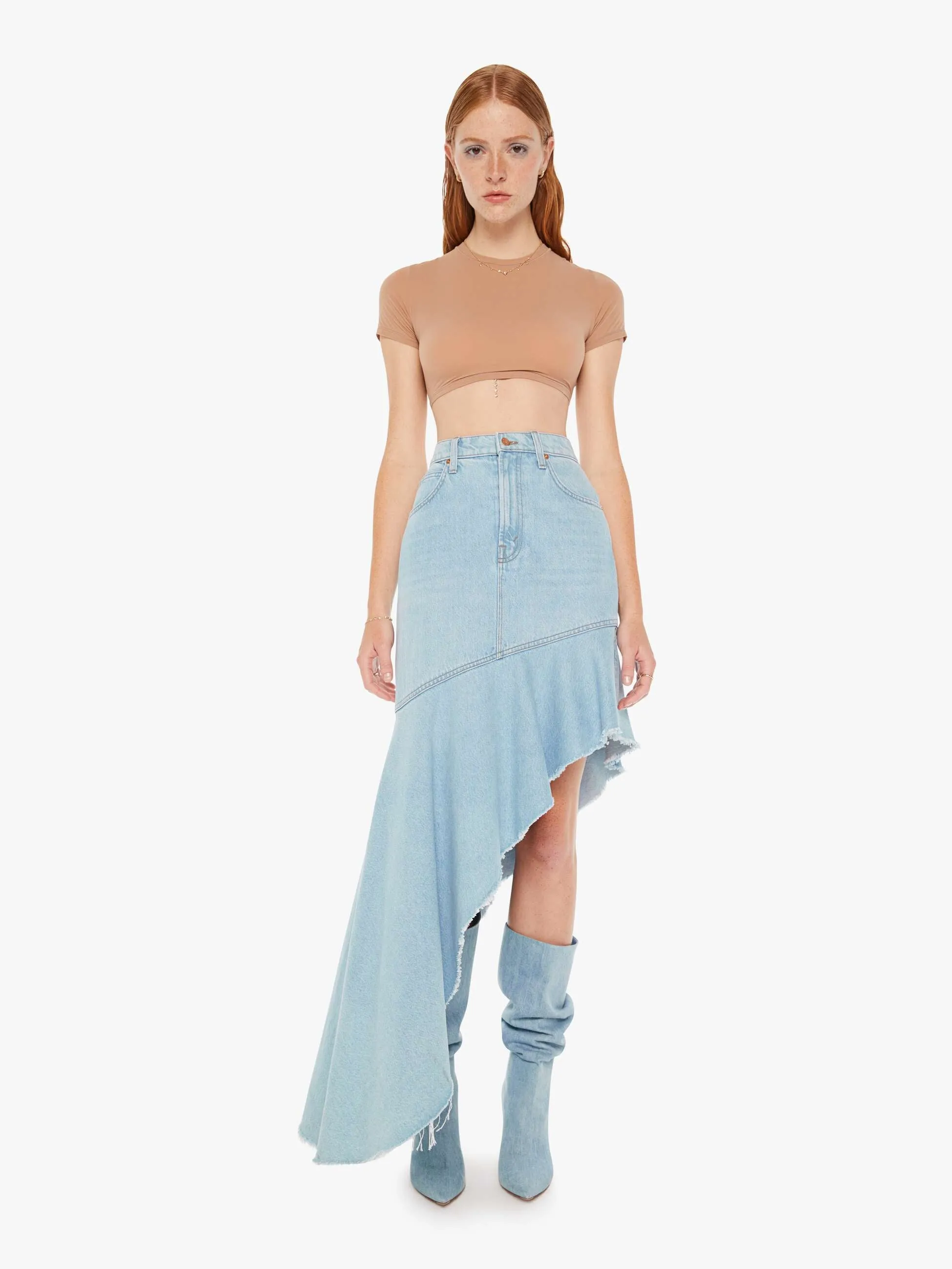 SNACKS! The Crinkle Cut Skirt - Sweet And Sour sold by MOTHER