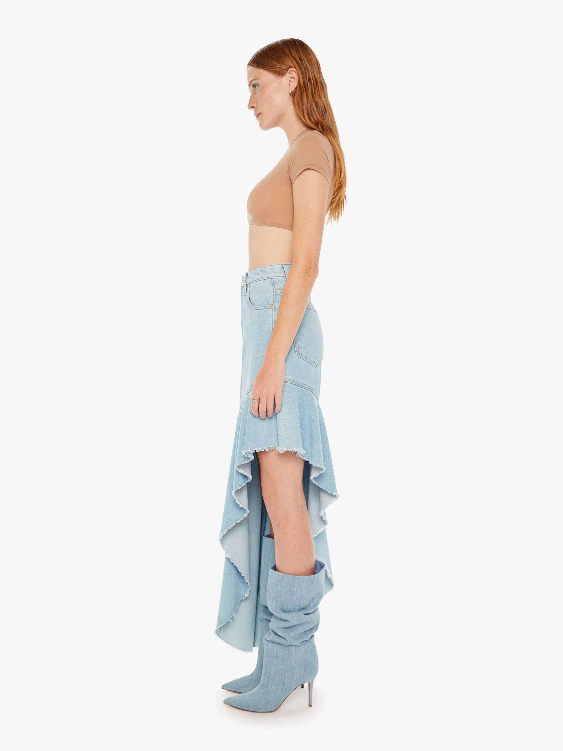SNACKS! The Crinkle Cut Skirt - Sweet And Sour sold by MOTHER product image thumbnail 4