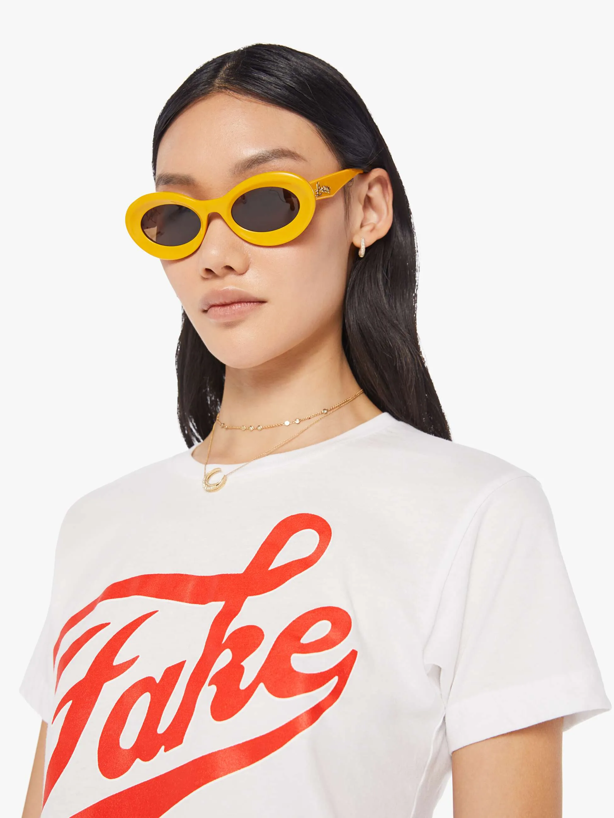 Cloney Fake Tee - White sold by MOTHER product image thumbnail 5