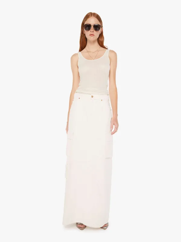 SNACKS! The Fun Dip Cargo Skirt - Natural made by MOTHER