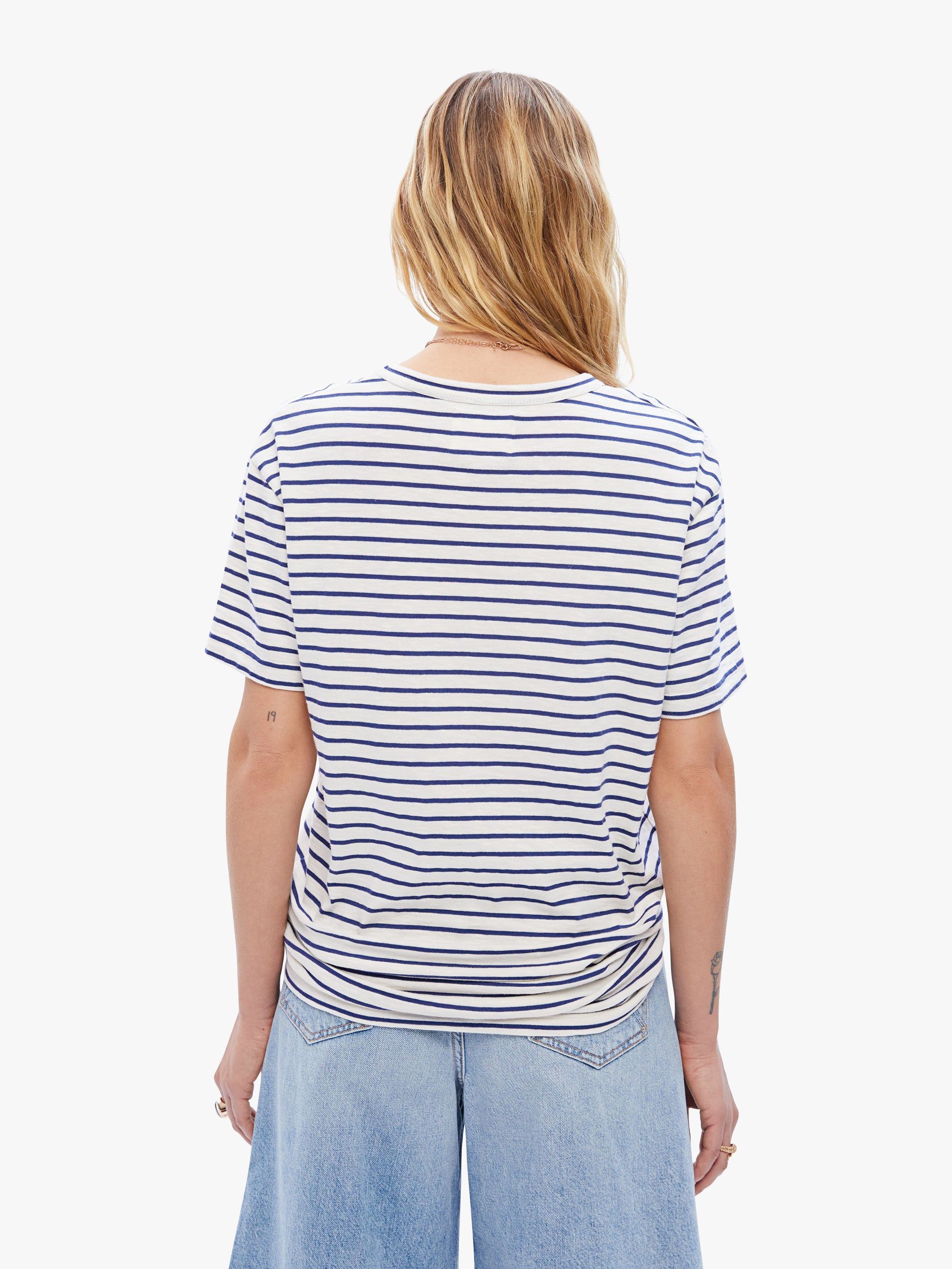 La Paz Guerreiro Tee - Blue Stripes sold by MOTHER product image thumbnail 4