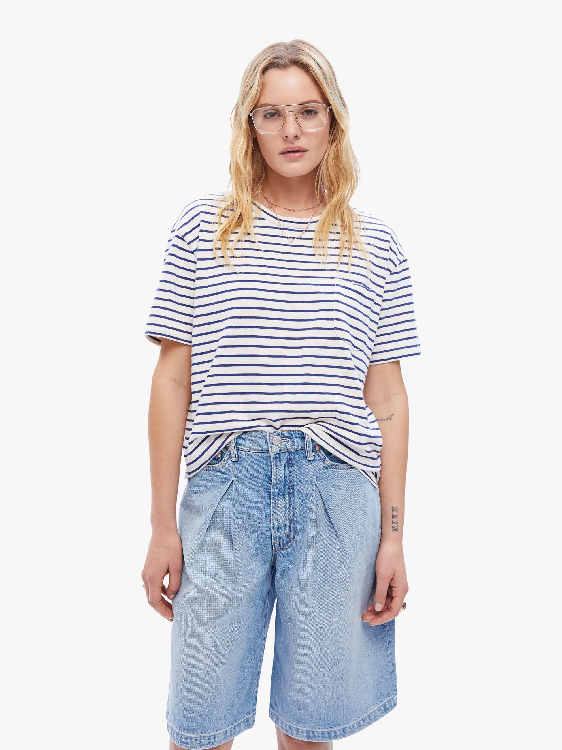 La Paz Guerreiro Tee - Blue Stripes sold by MOTHER product image thumbnail 2