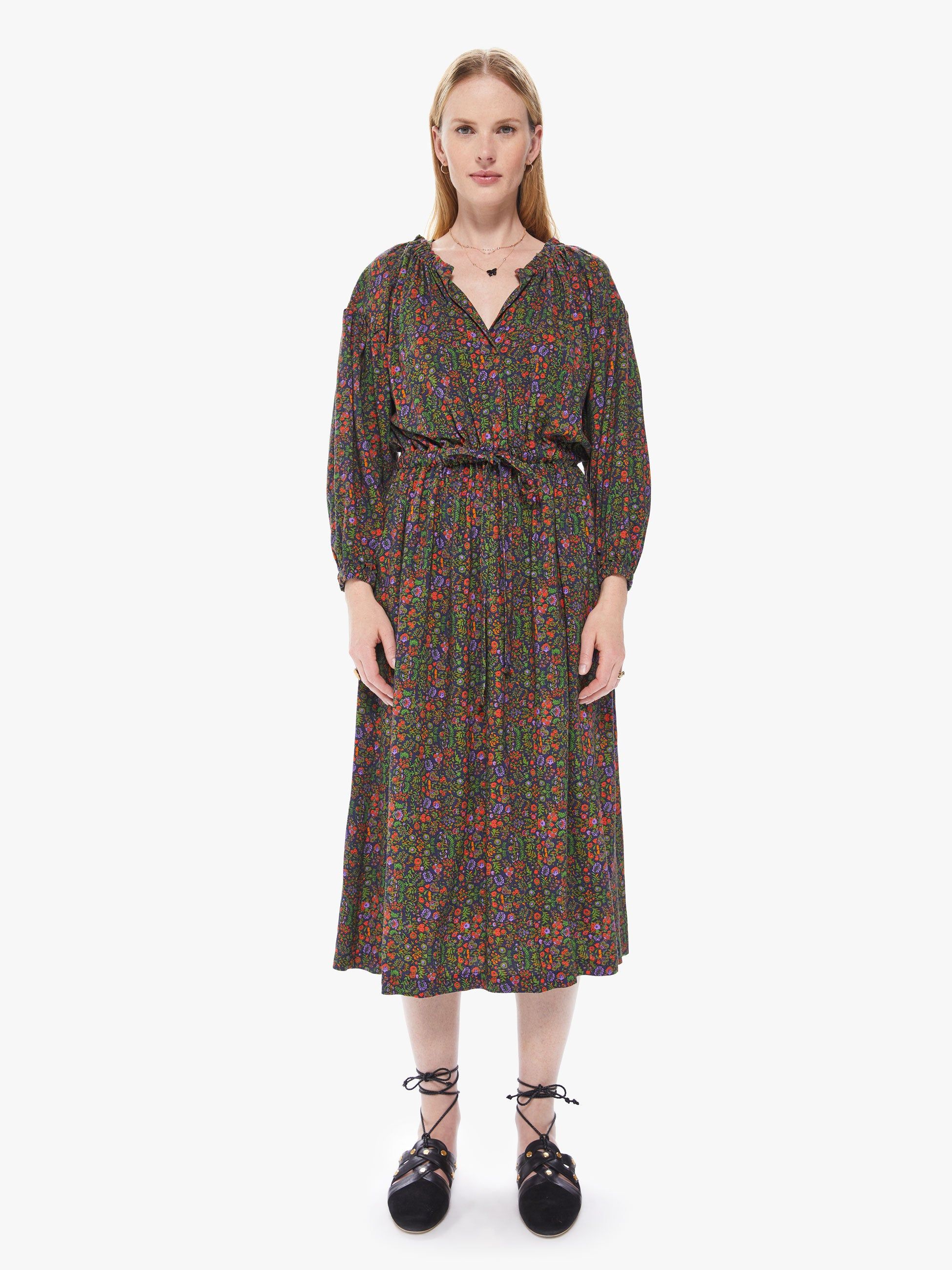 XiRENA Salma Dress - Navy Floral sold by MOTHER