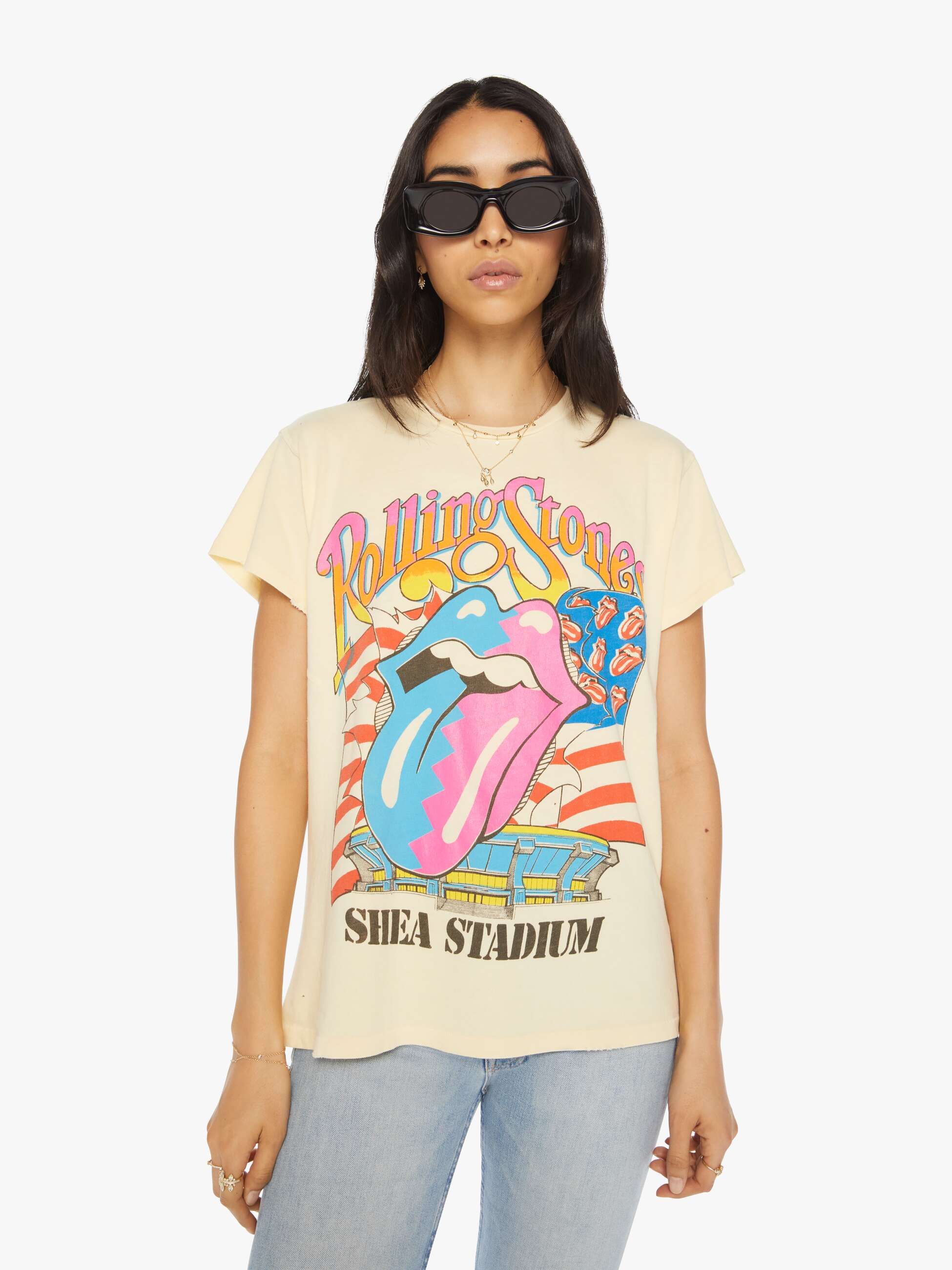 MadeWorn Rolling Stones Tee - Mellow Yellow sold by MOTHER product image thumbnail 2