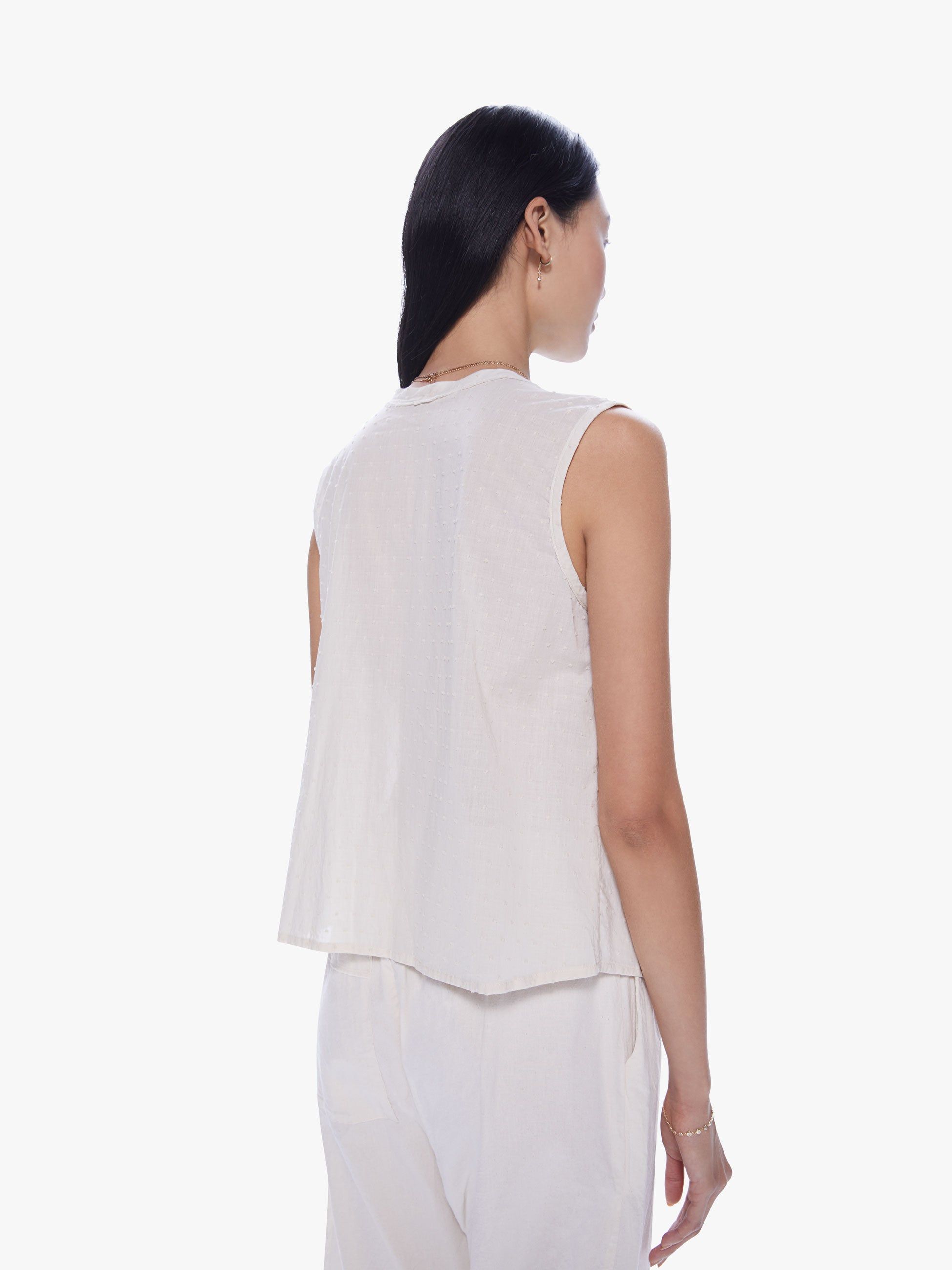 Elsa Esturgie Giboulée Top - Ecru sold by MOTHER product image thumbnail 4