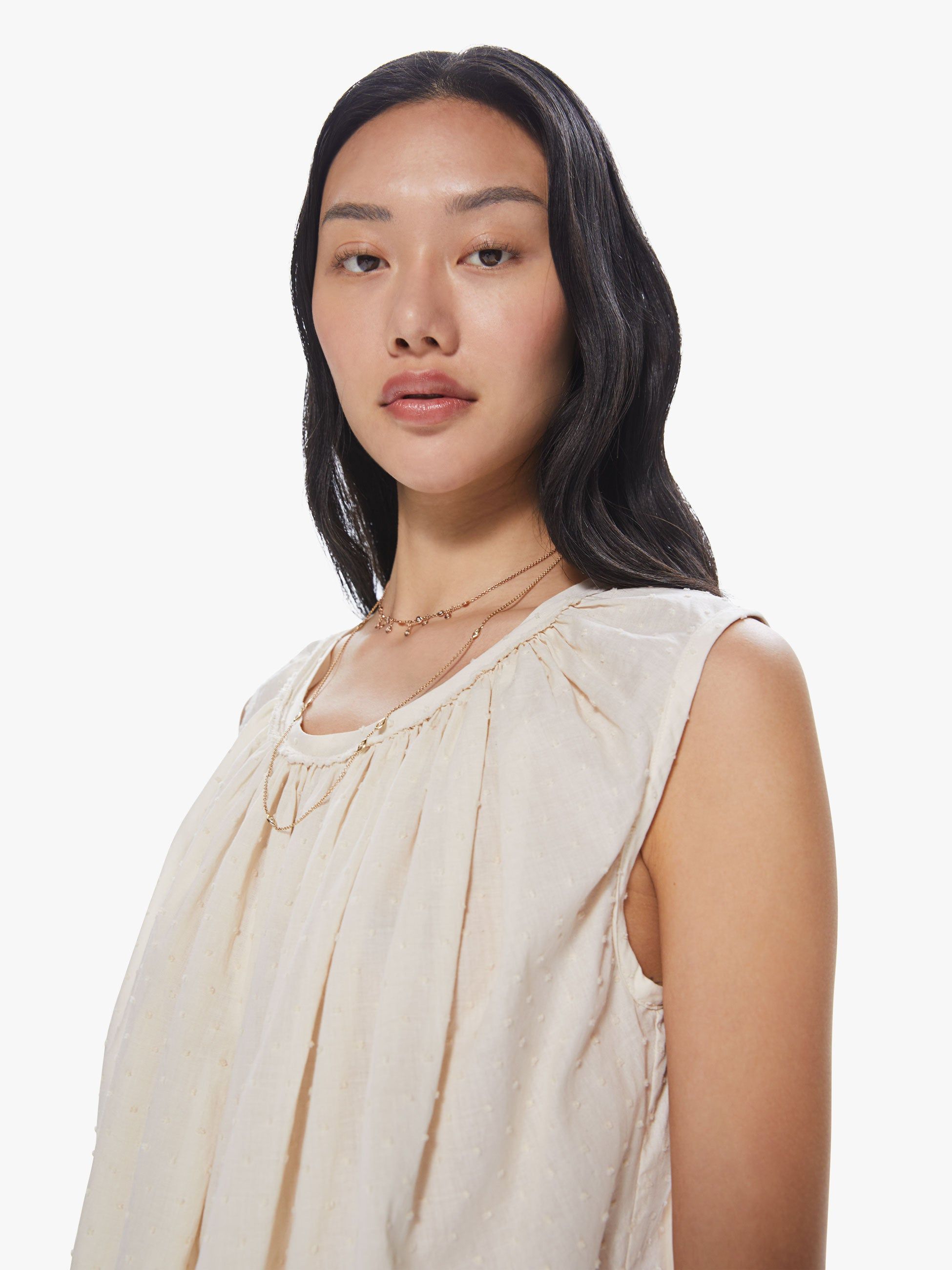 Elsa Esturgie Giboulée Top - Ecru sold by MOTHER product image thumbnail 6