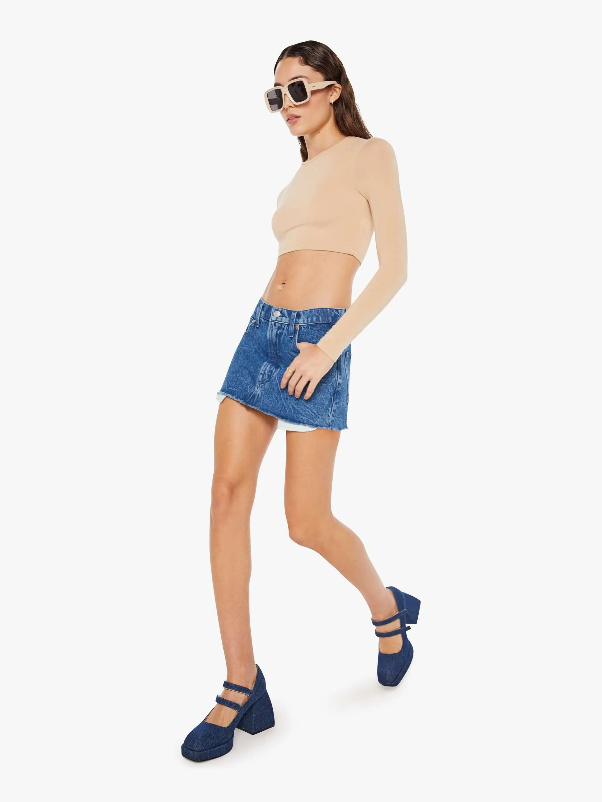 SNACKS! The Fun Dip Micro Cut Skirt - Snap, Crackle, Pop sold by MOTHER product image thumbnail 5