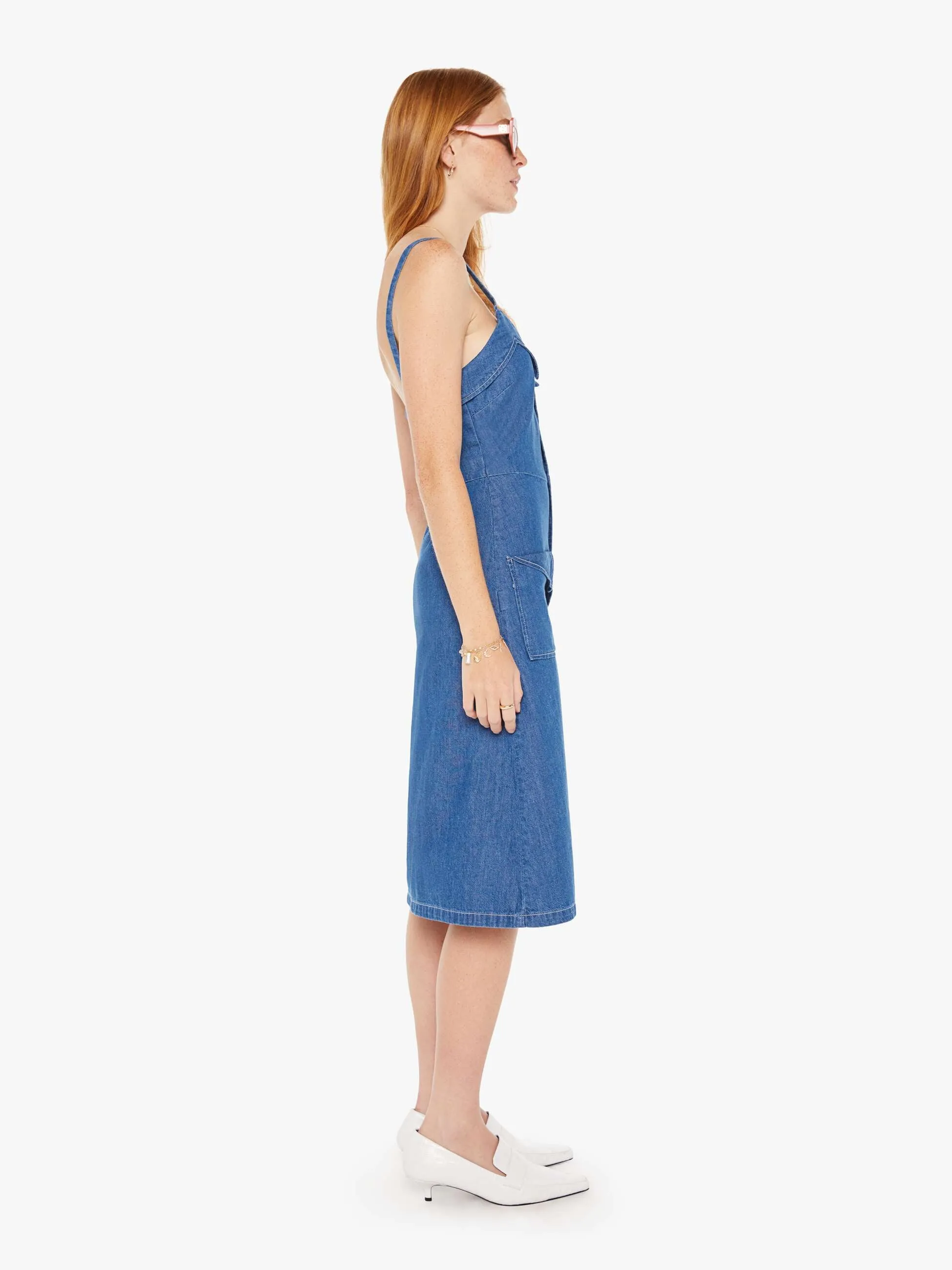 The Double Fold Dress - Cutting Edge sold by MOTHER product image thumbnail 3