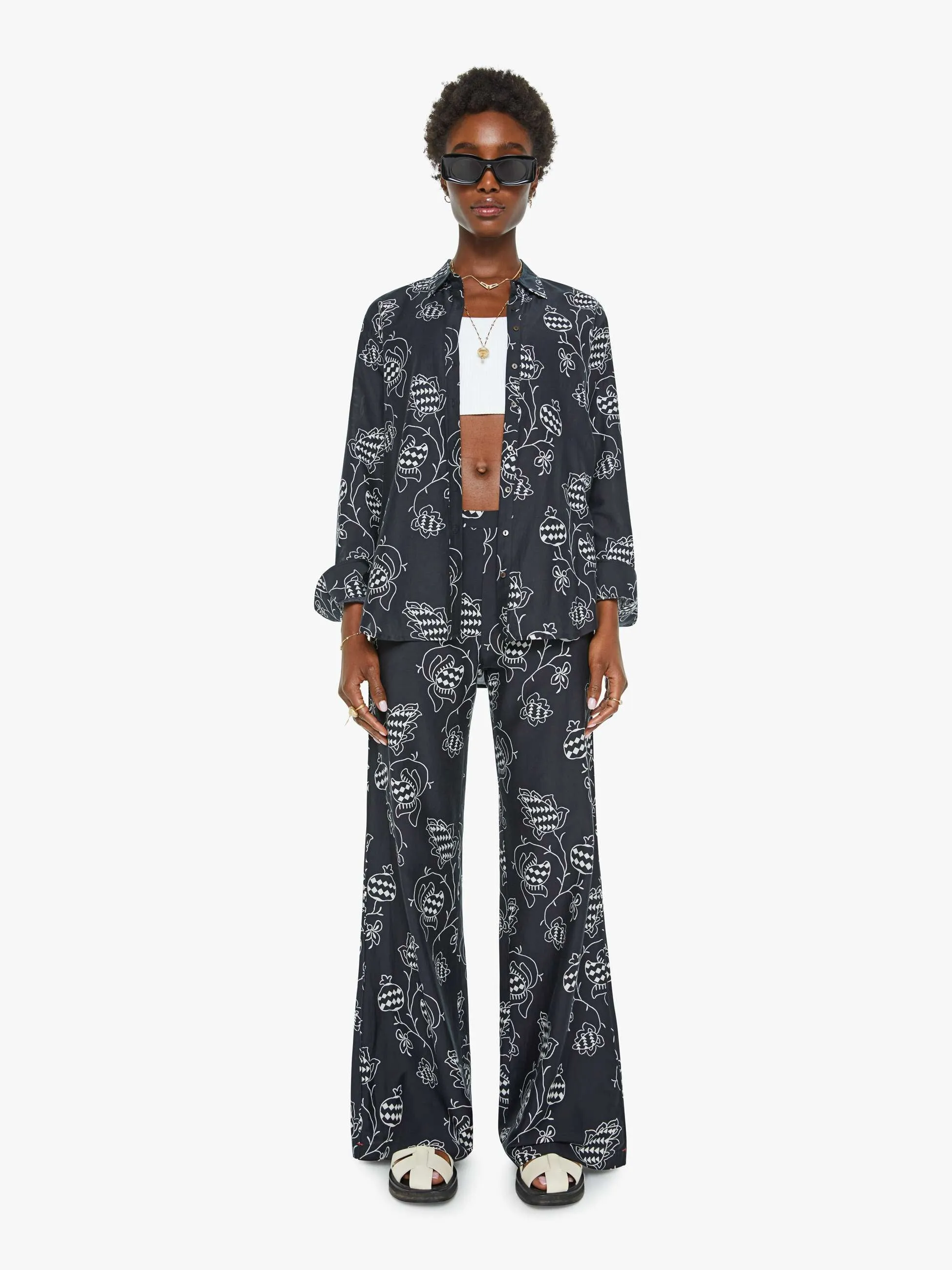 XiRENA Beau Shirt - Black Pom sold by MOTHER product image thumbnail 5