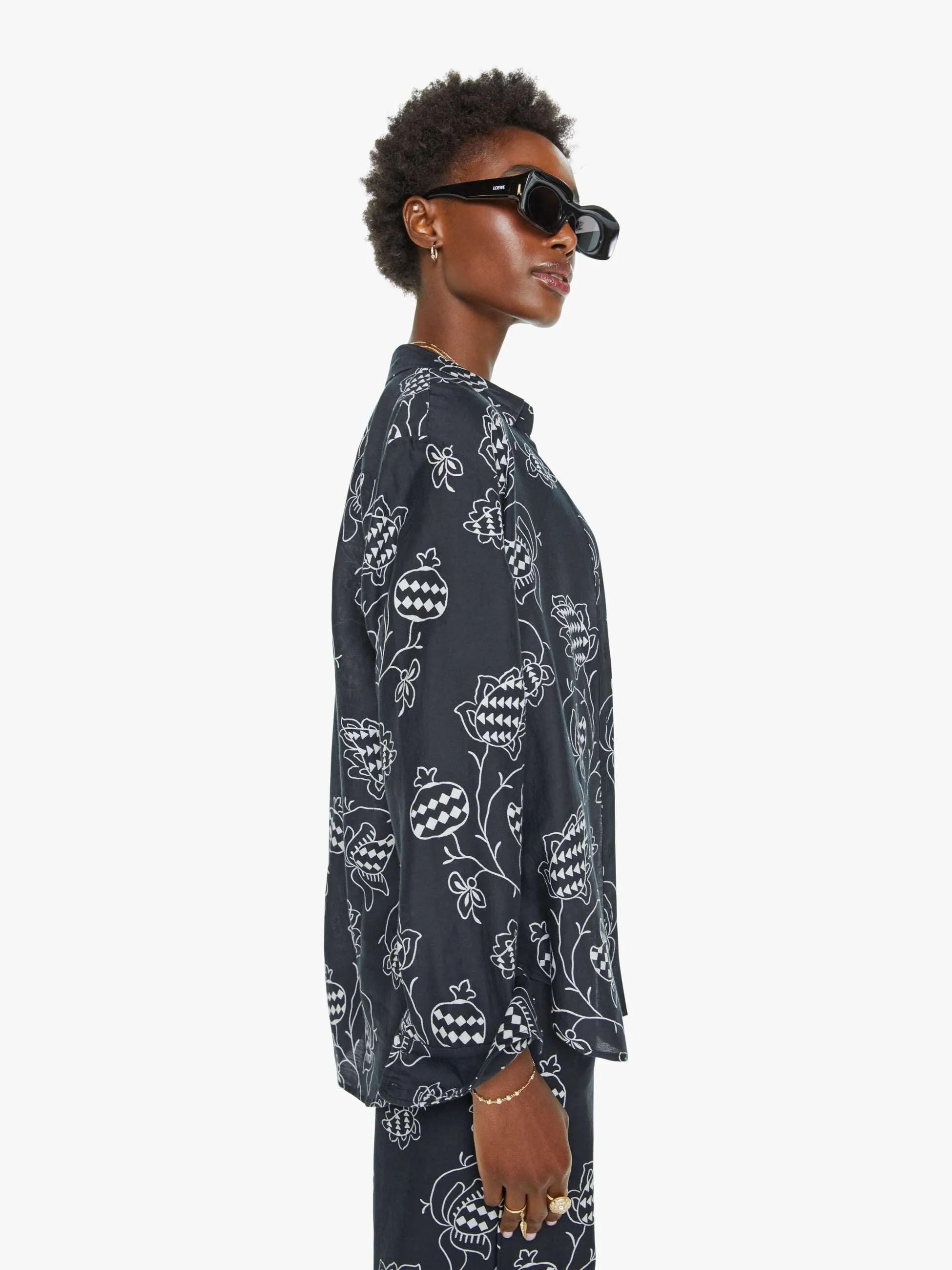 XiRENA Beau Shirt - Black Pom sold by MOTHER product image thumbnail 3