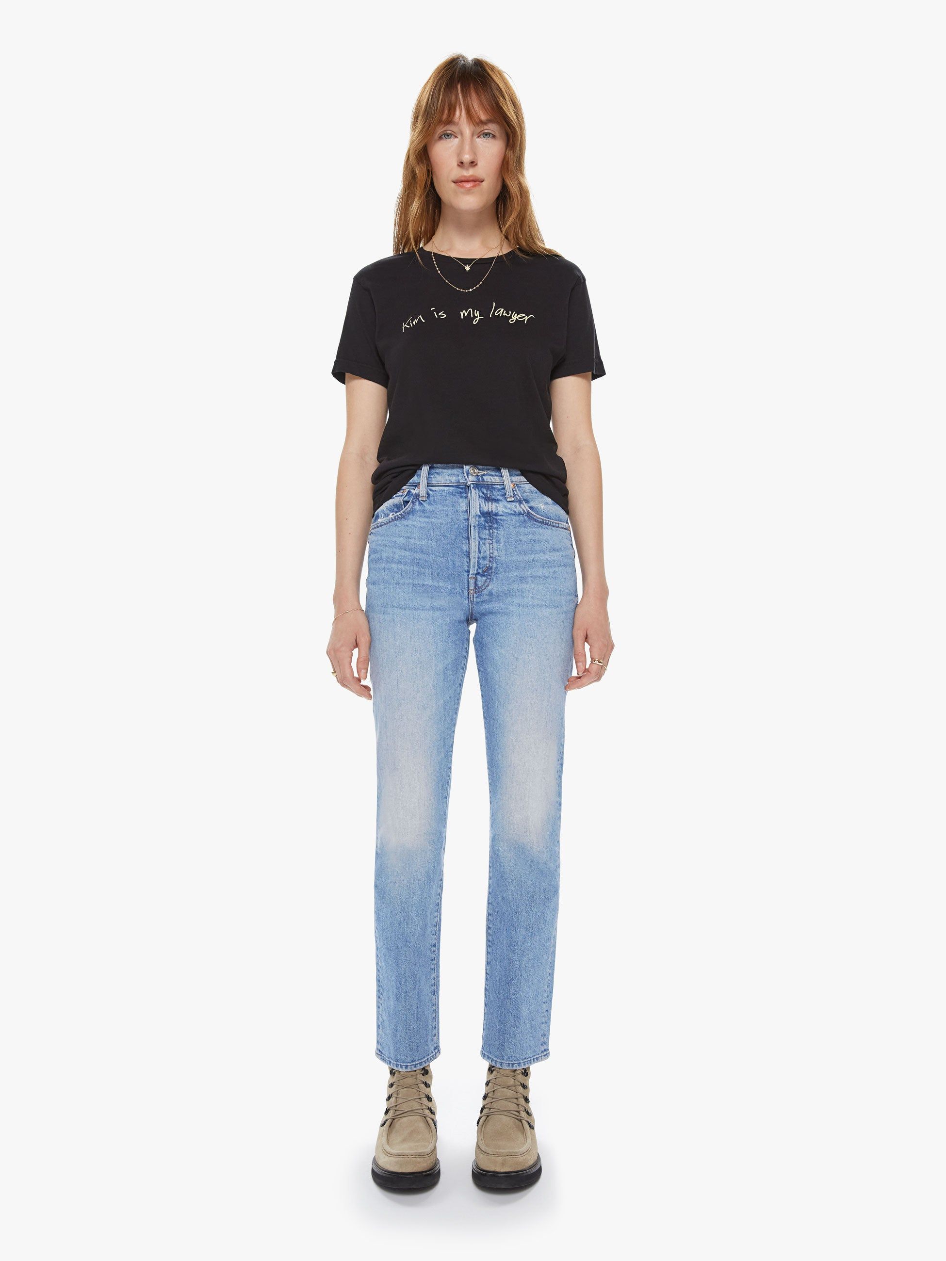 Cloney Kim Is My Lawyer Tee - Black sold by MOTHER product image thumbnail 4