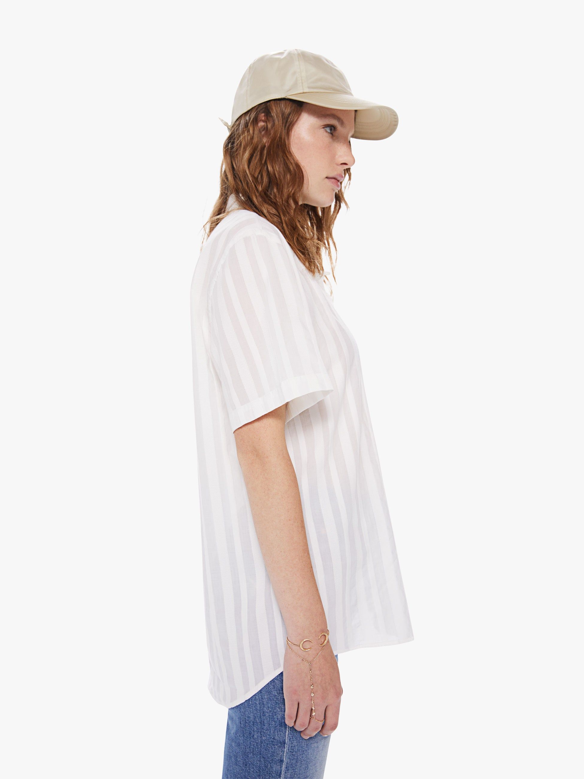 La Paz Silveira Shirt - Ecru Embroidery sold by MOTHER product image thumbnail 3