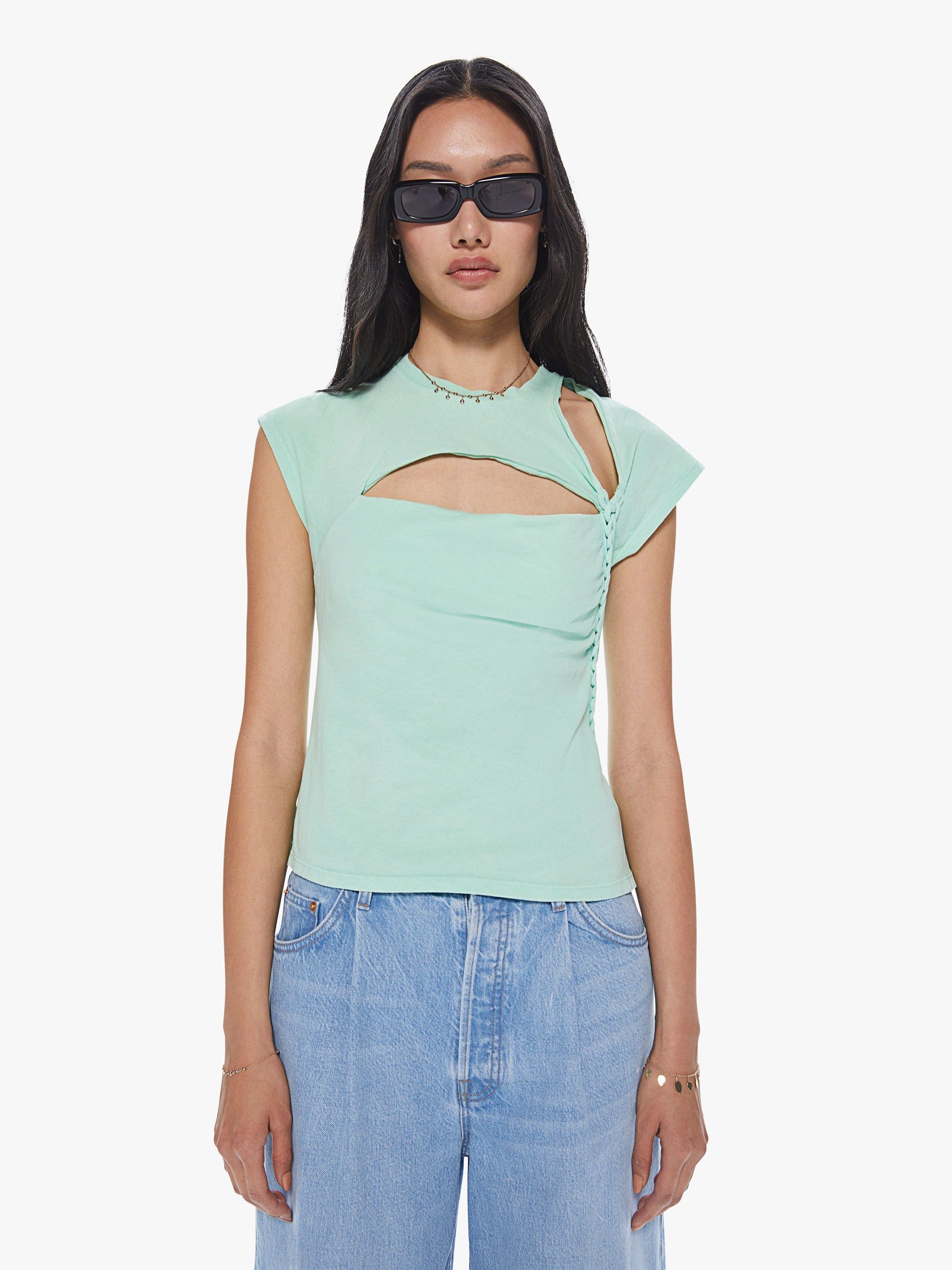 Noam Slash Tee - Mojito sold by MOTHER product image thumbnail 2