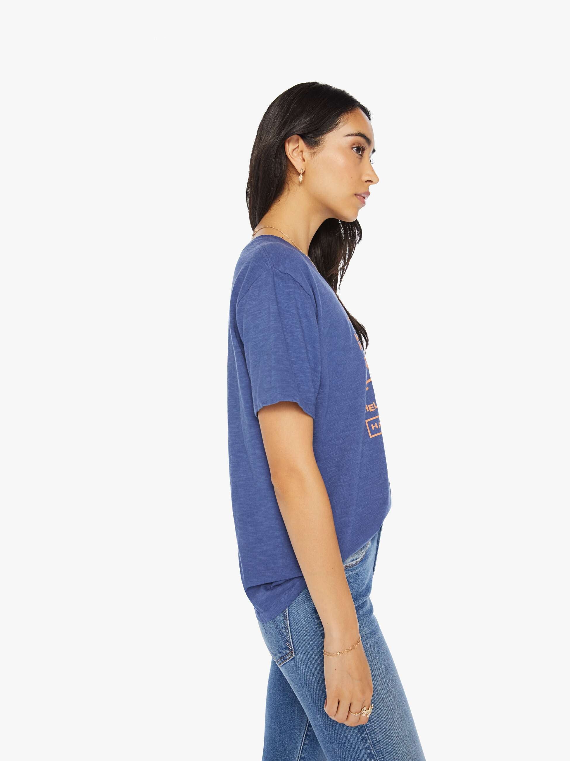 Velva Sheen Two Step Tee - Blue sold by MOTHER product image thumbnail 3