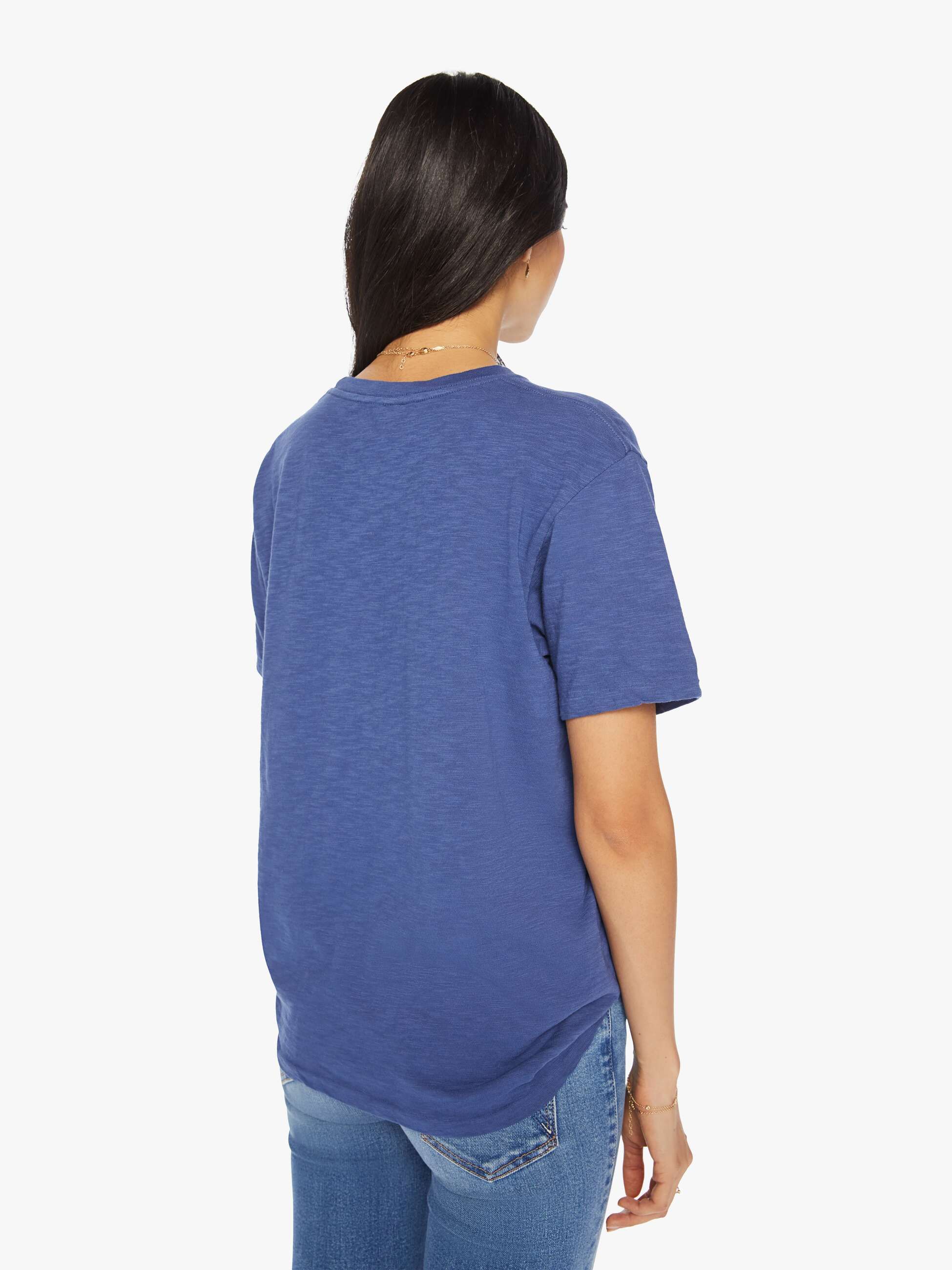 Velva Sheen Two Step Tee - Blue sold by MOTHER product image thumbnail 4