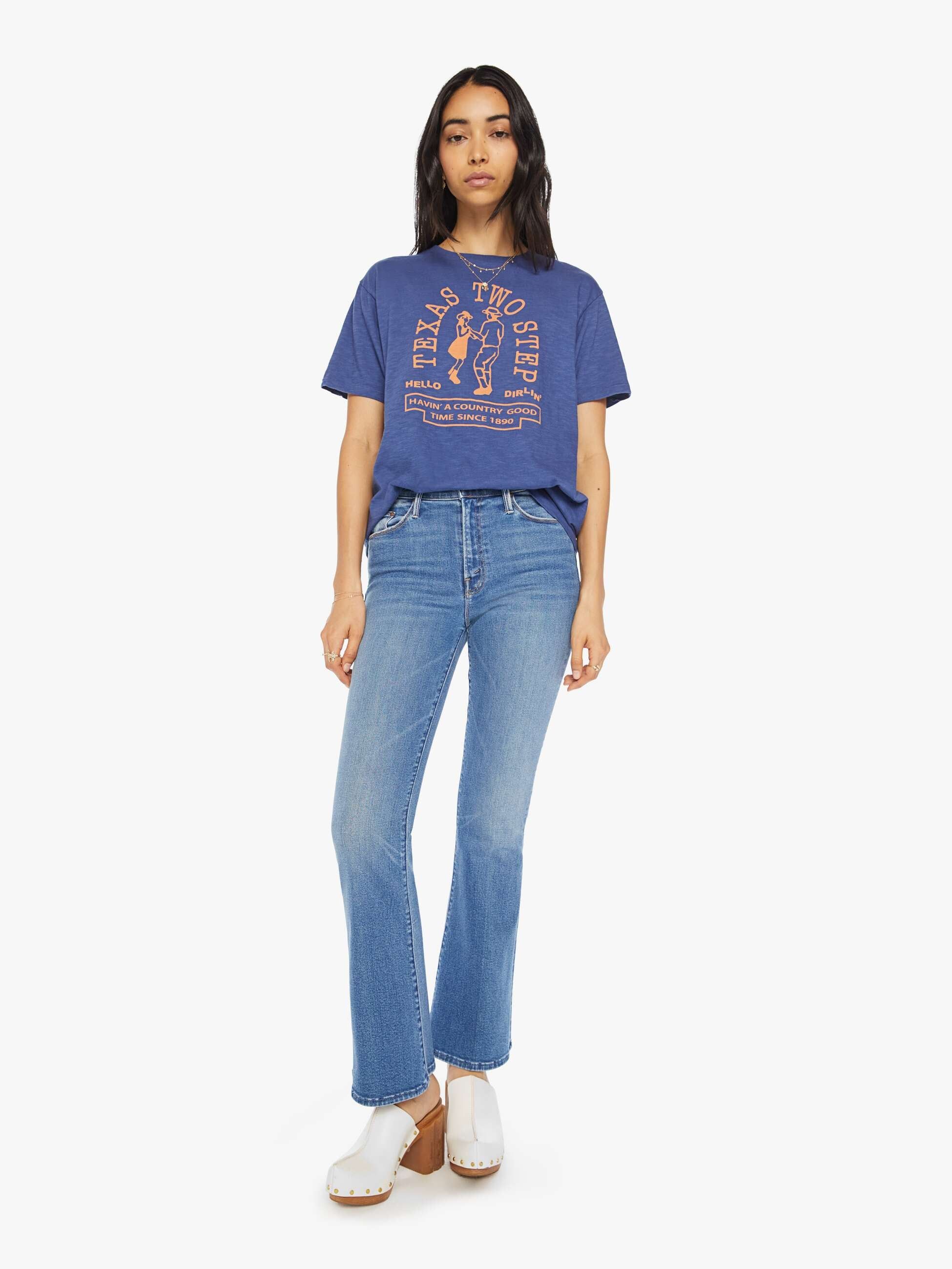 Velva Sheen Two Step Tee - Blue sold by MOTHER product image thumbnail 5