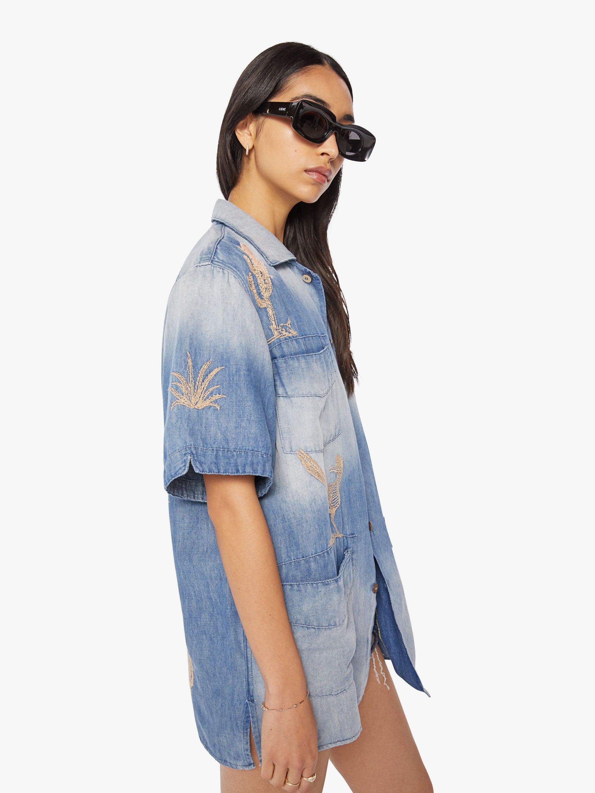 Dr. Collectors Short Sleeve Pocket Shirt - Embroidery Joshua Tree sold by MOTHER product image thumbnail 3