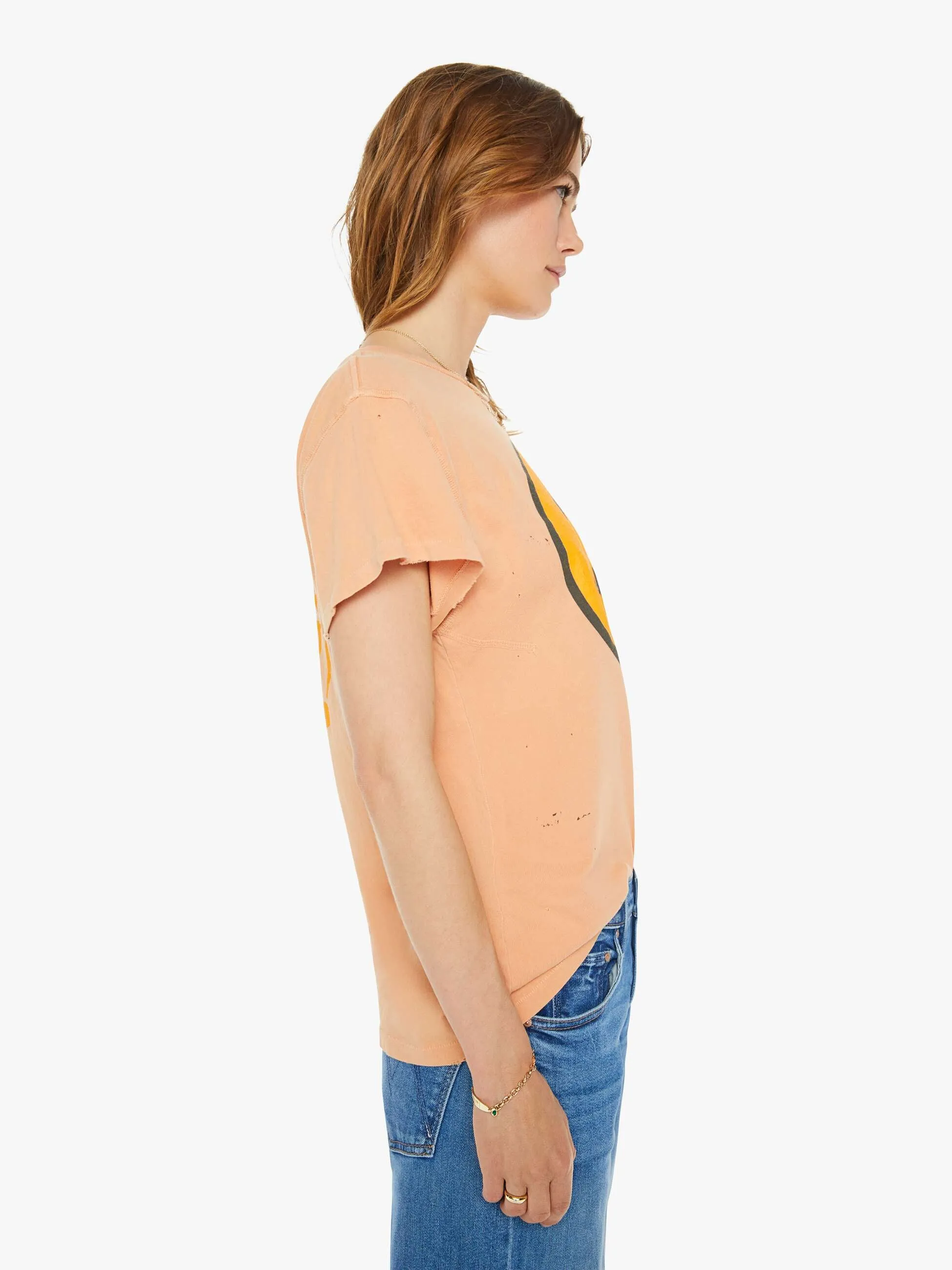 MadeWorn Keep Smiling Tee - Peach Fuzz sold by MOTHER product image thumbnail 3