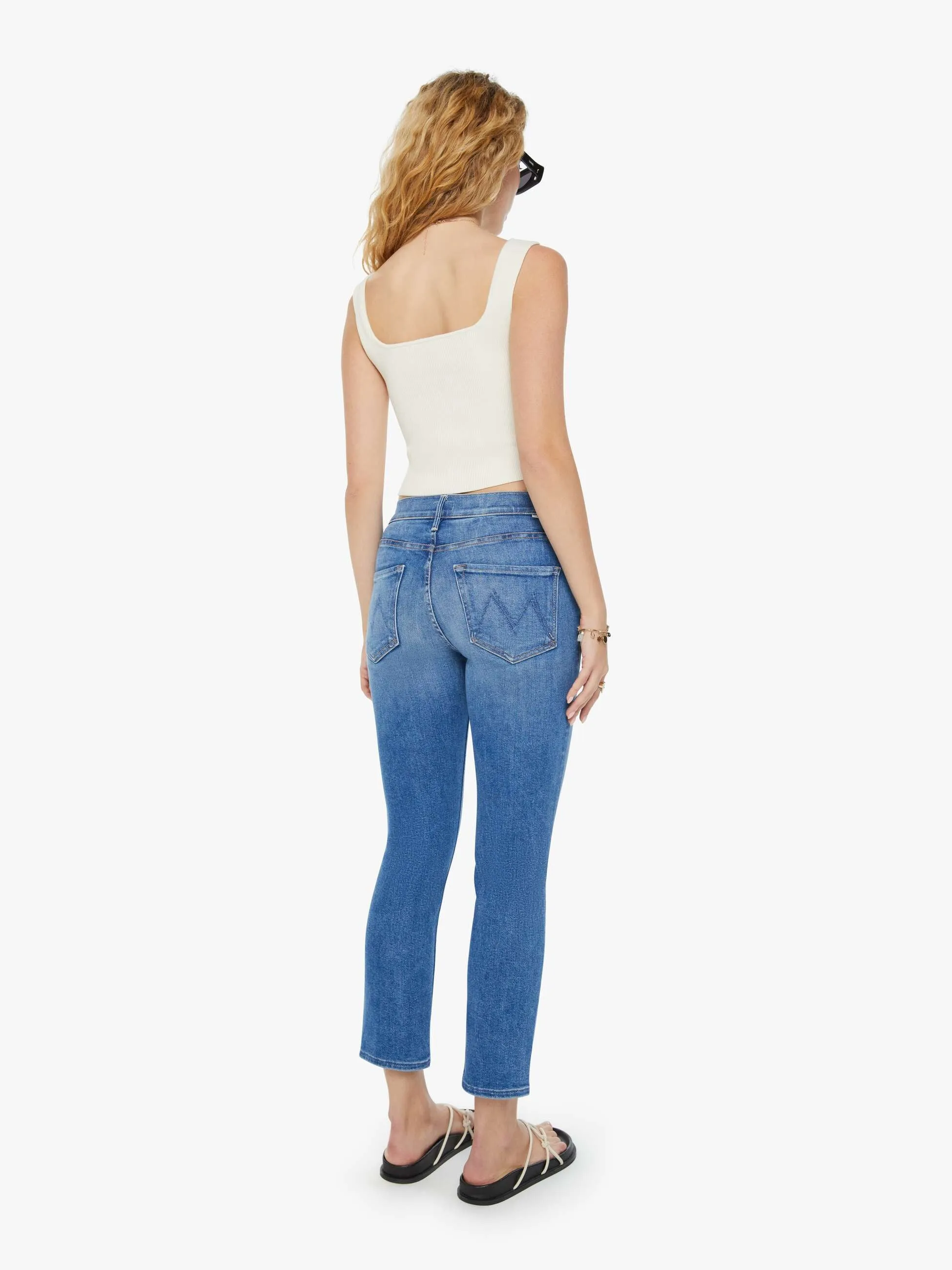 The Mid Rise Dazzler Crop - Different Strokes sold by MOTHER product image thumbnail 4