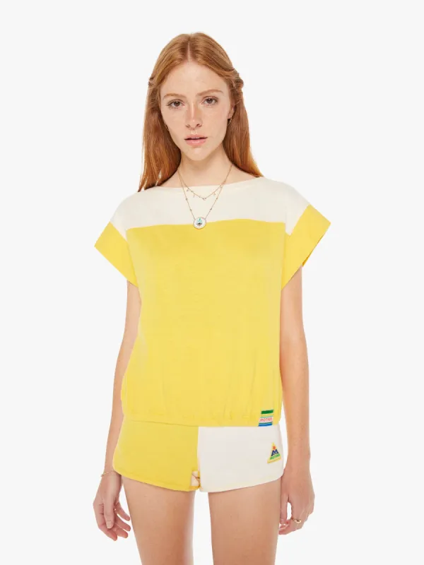 The Swiper Yoke Tee - Primrose Yellow made by MOTHER