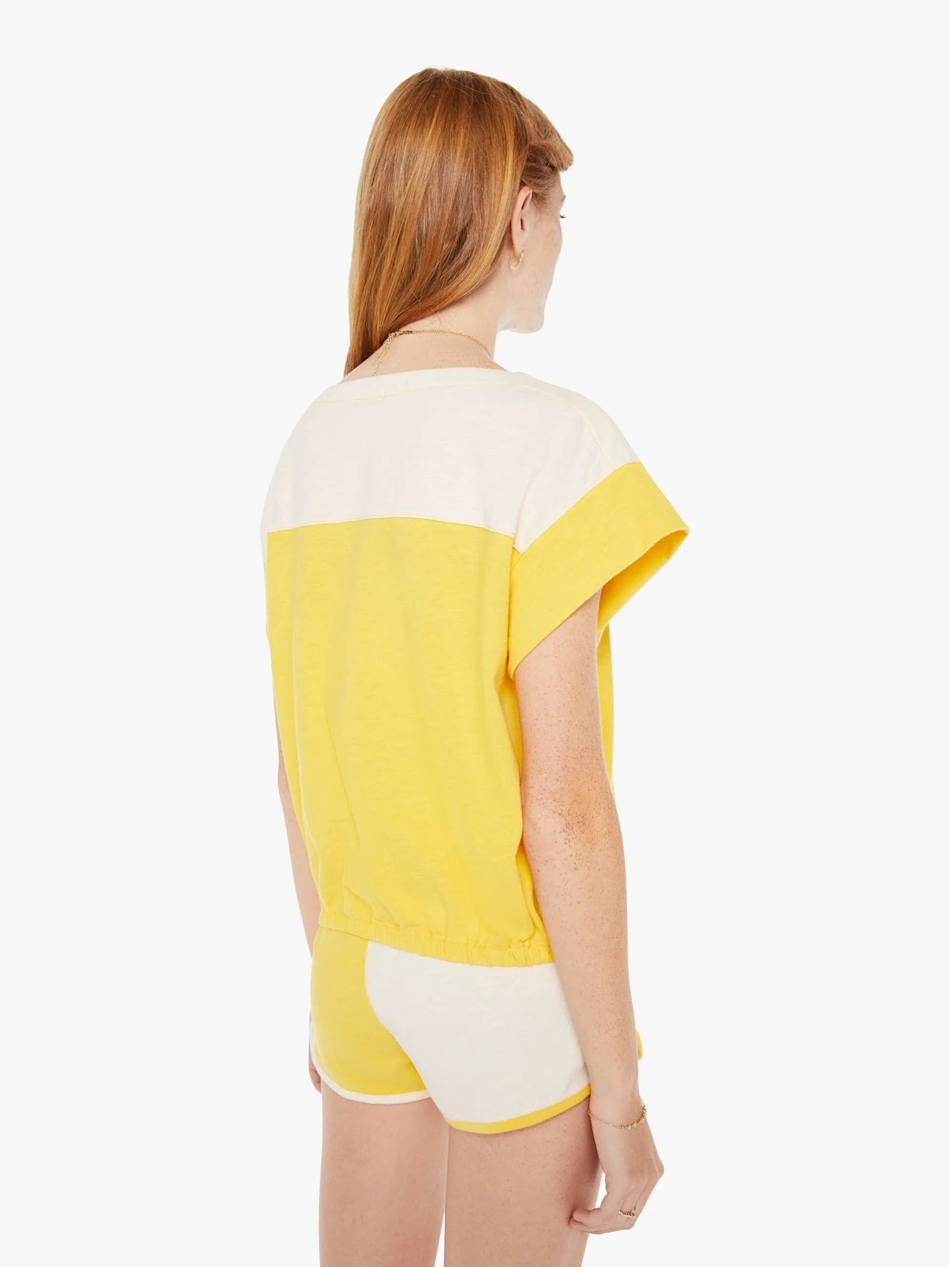 The Swiper Yoke Tee - Primrose Yellow sold by MOTHER product image thumbnail 4