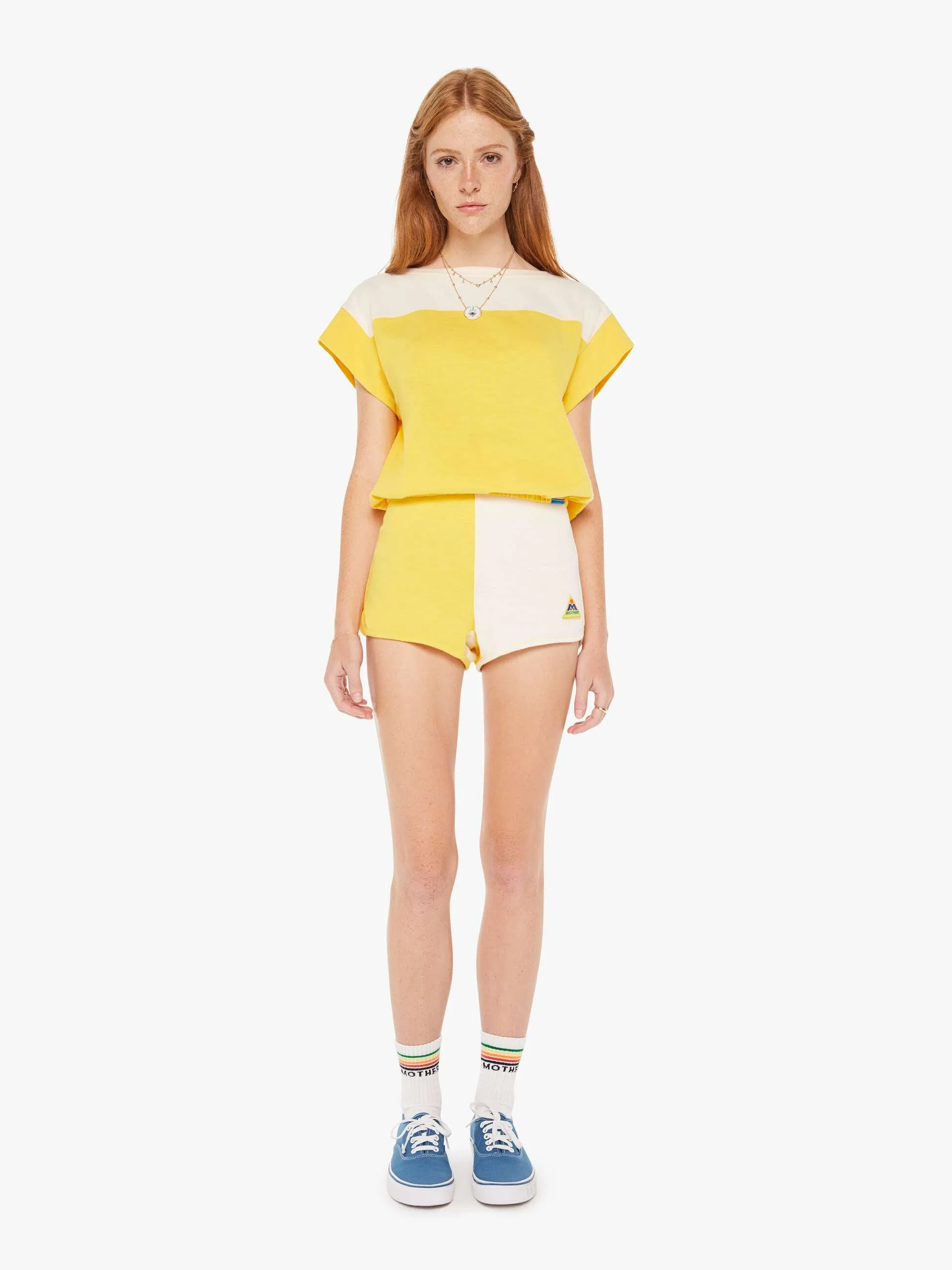 The Swiper Yoke Tee - Primrose Yellow sold by MOTHER product image thumbnail 5