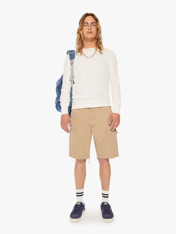 The Bee's Knees Short Fray - Dark Khaki made by MOTHER