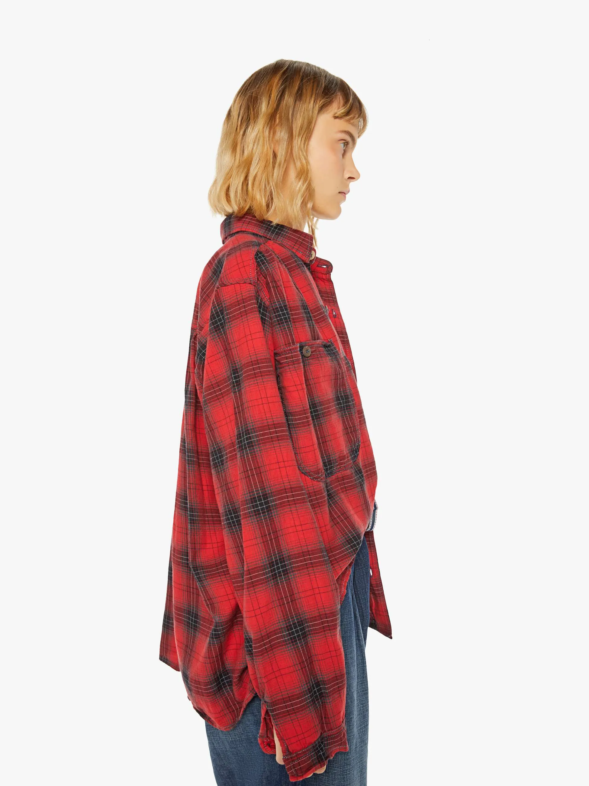 Dr. Collectors Picasso Shirt - Red Plaid sold by MOTHER product image thumbnail 2