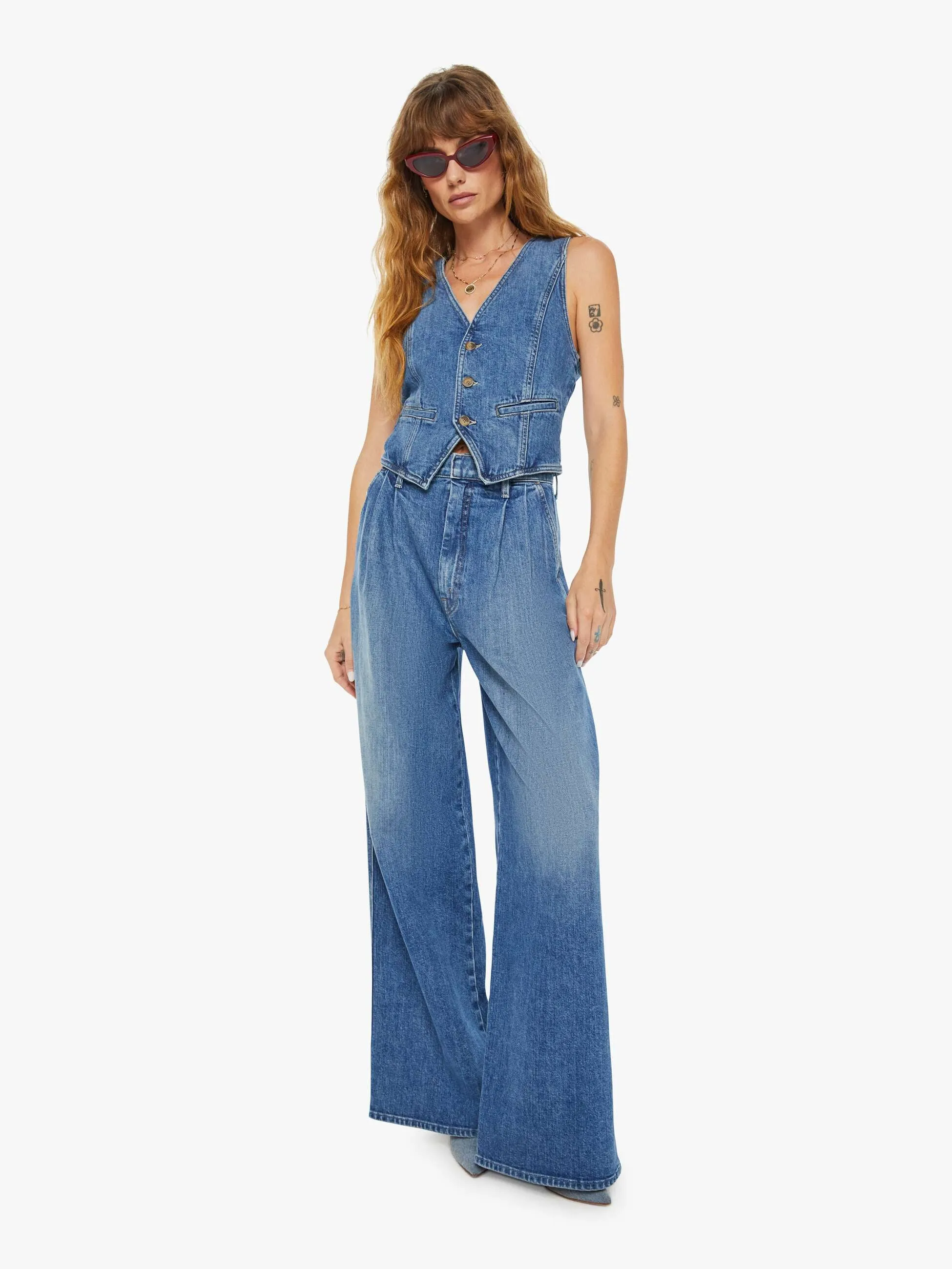 Clare V. x MOTHER The Belle Vest - Playing In Paris sold by MOTHER product image thumbnail 4