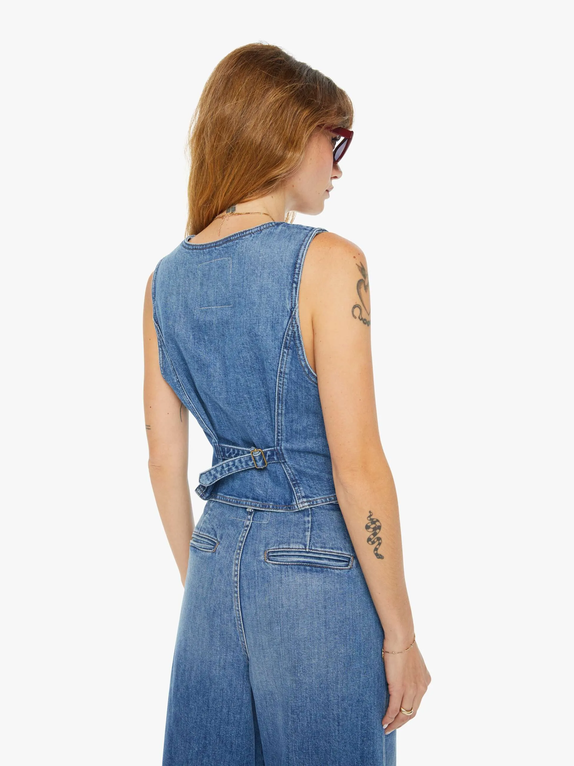 Clare V. x MOTHER The Belle Vest - Playing In Paris sold by MOTHER product image thumbnail 3