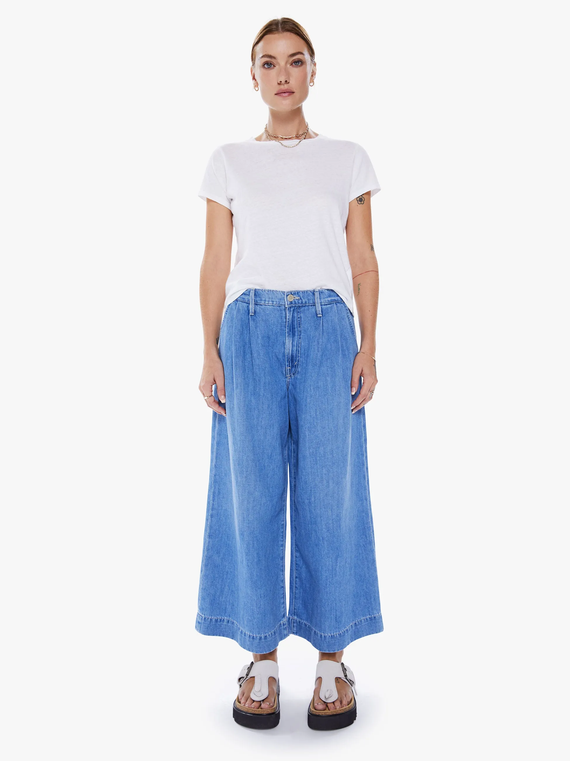 High Waisted Pouty Prep Ankle - Salt And Lime sold by MOTHER product image thumbnail 2