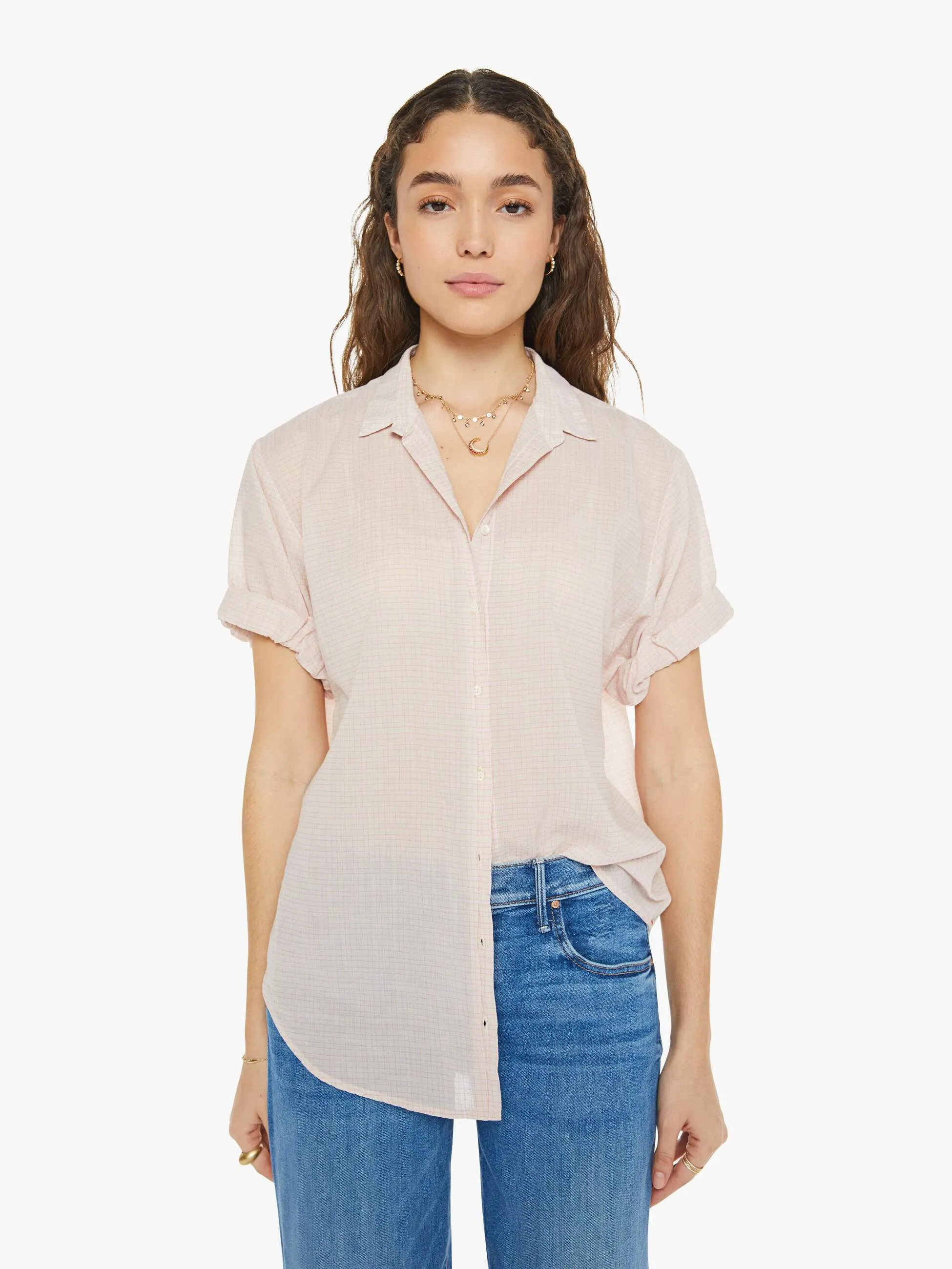 XiRENA Channing Shirt - Rose Petal sold by MOTHER