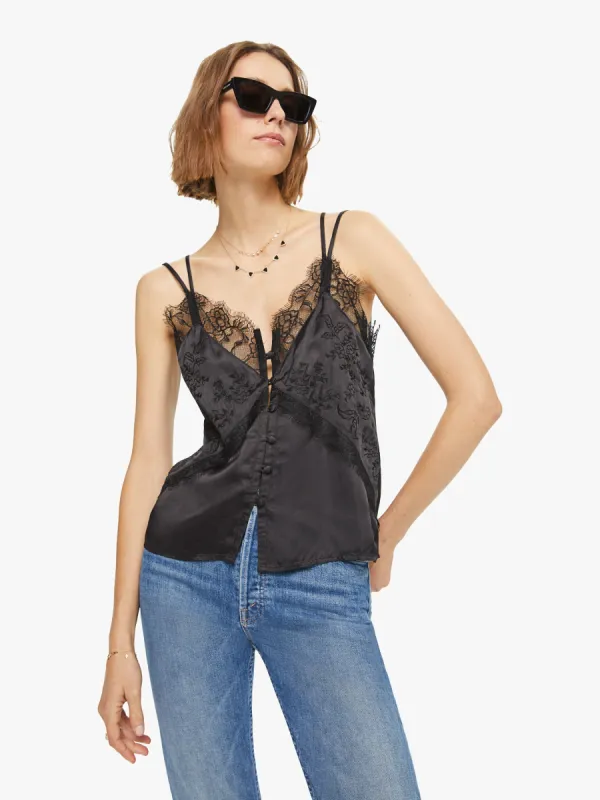 Maria Cher Demetria Top - Black sold by MOTHER