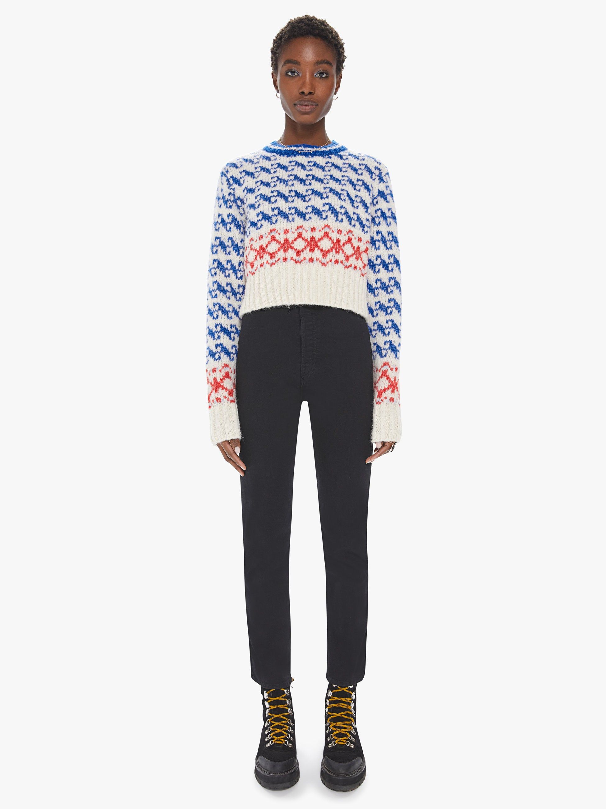 The Wide Sleeve Jumper Crop - The Longest Run sold by MOTHER product image thumbnail 5