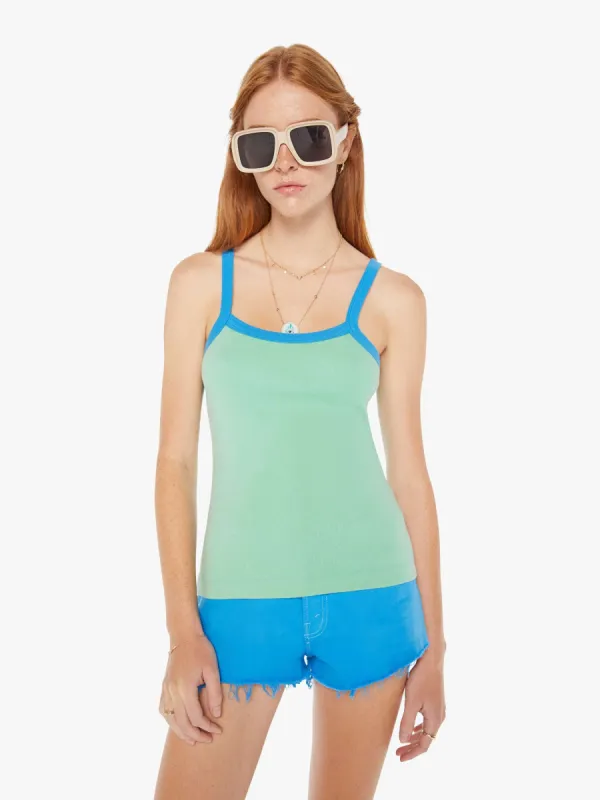 The Open Arms Tank - Neptune Green And Blue Aster made by MOTHER