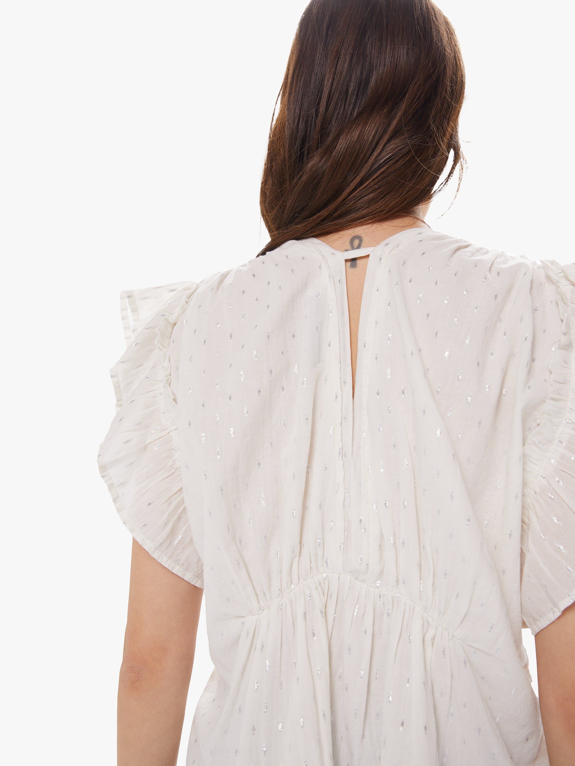 Maria Cher Gleam Top - White sold by MOTHER product image thumbnail 5