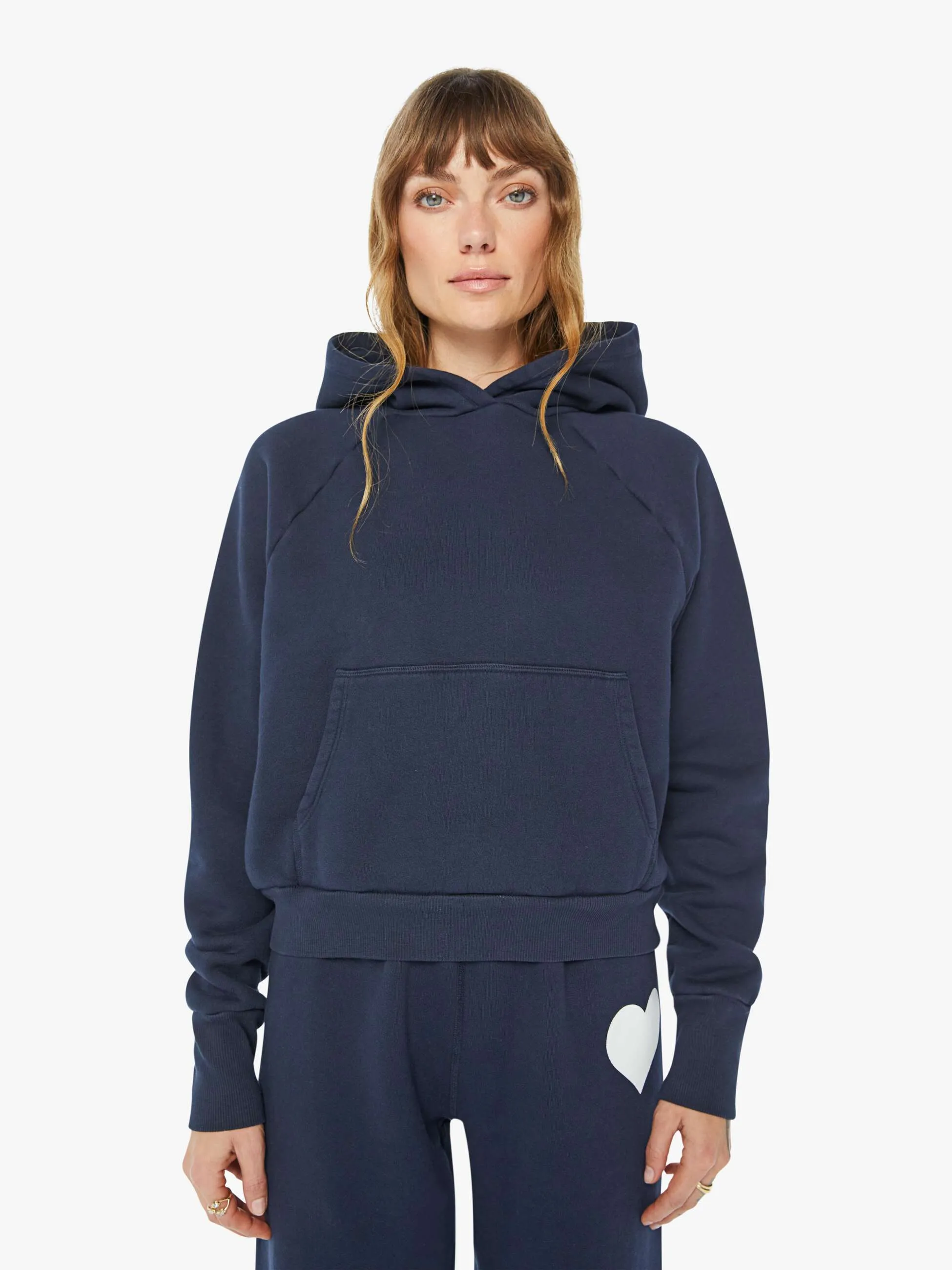 SPRWMN Shrunken Raglan Hoodie - Navy sold by MOTHER product image thumbnail 2