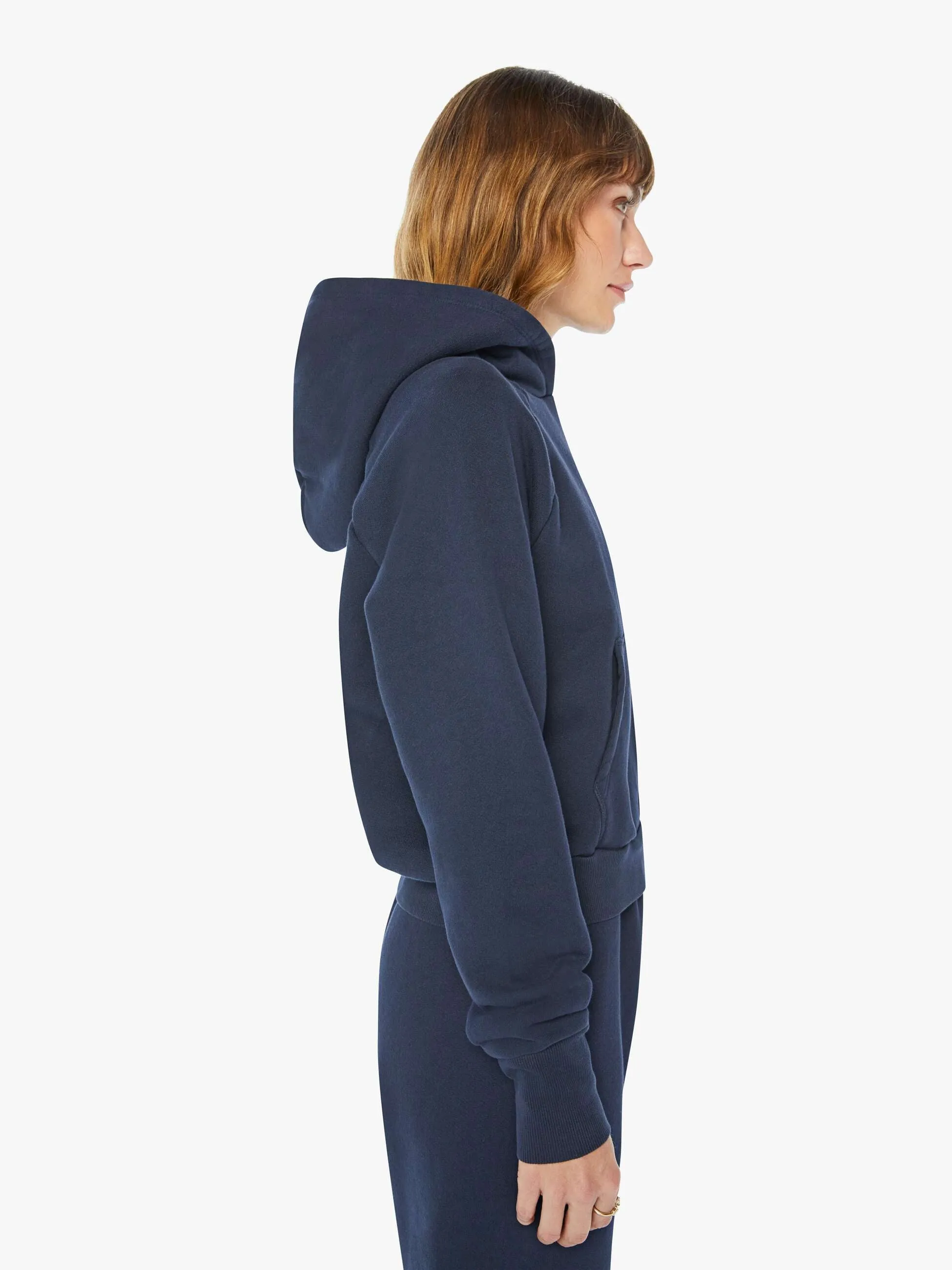 SPRWMN Shrunken Raglan Hoodie - Navy sold by MOTHER product image thumbnail 3