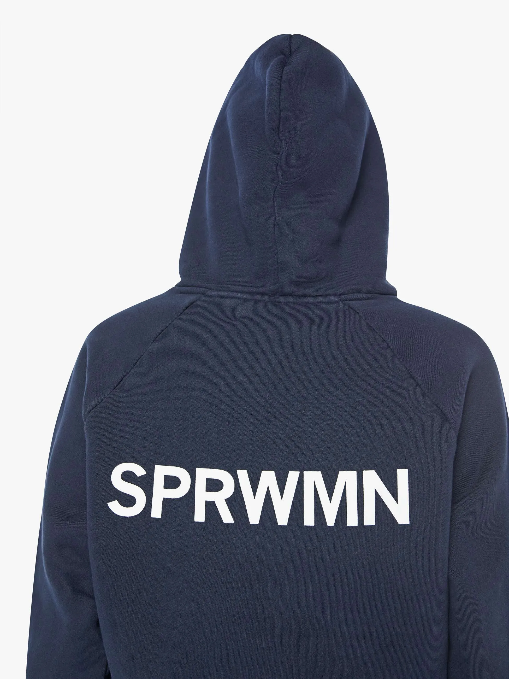 SPRWMN Shrunken Raglan Hoodie - Navy sold by MOTHER product image thumbnail 5