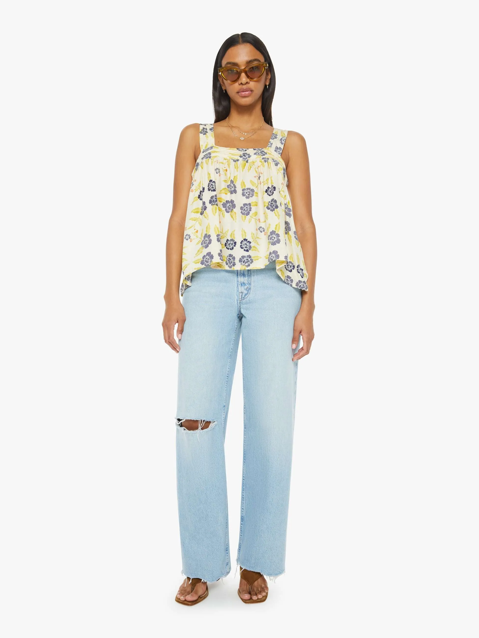 Natalie Martin Jasmine Top - Prairie Indigo sold by MOTHER product image thumbnail 5
