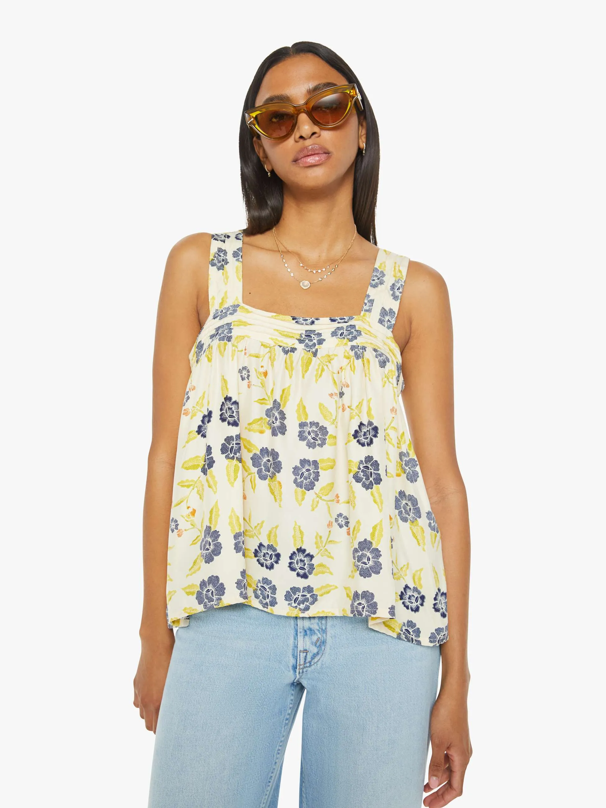 Natalie Martin Jasmine Top - Prairie Indigo sold by MOTHER product image thumbnail 2