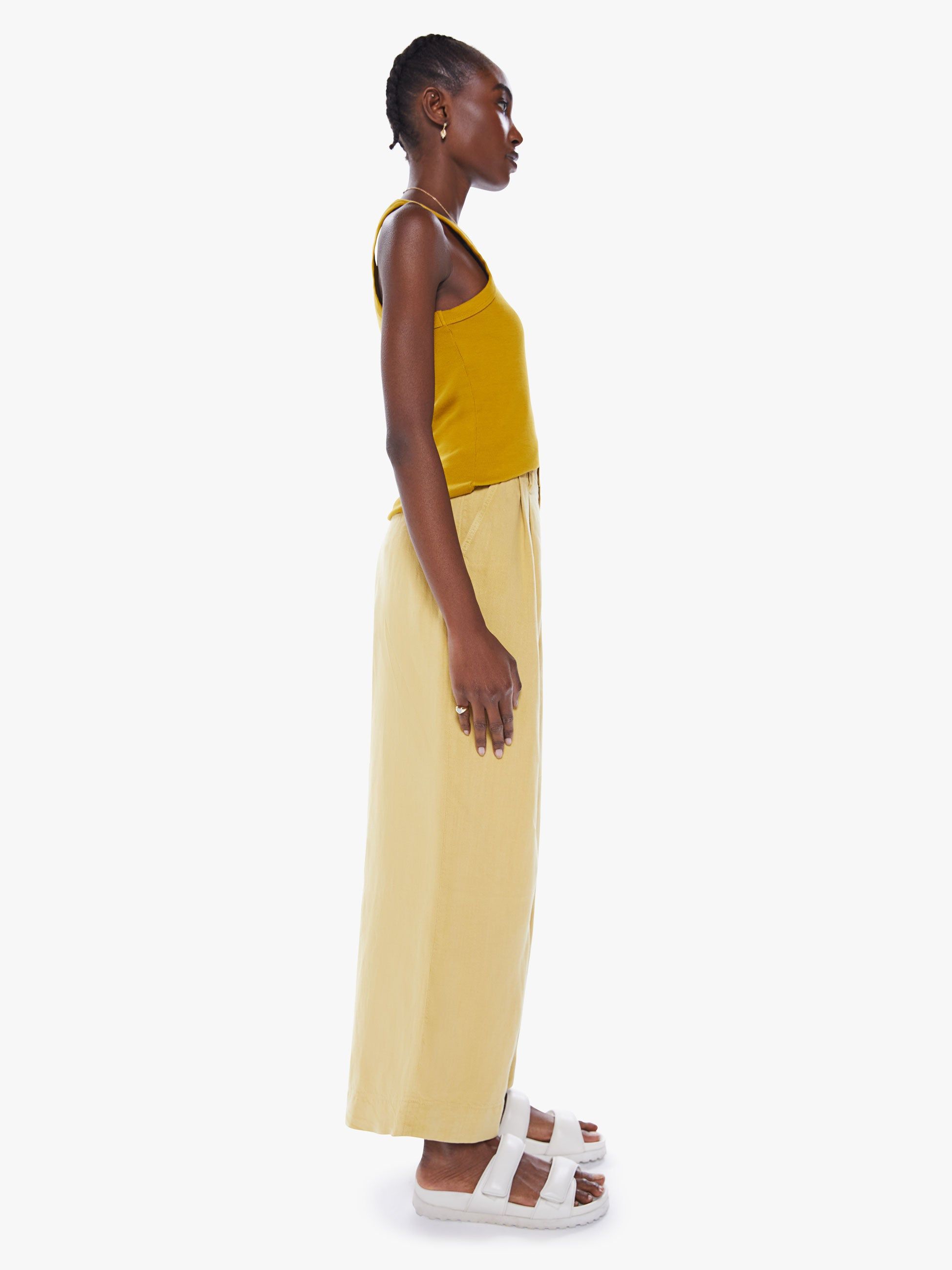 High Waisted Pouty Prep Ankle - Misted Yellow sold by MOTHER product image thumbnail 3