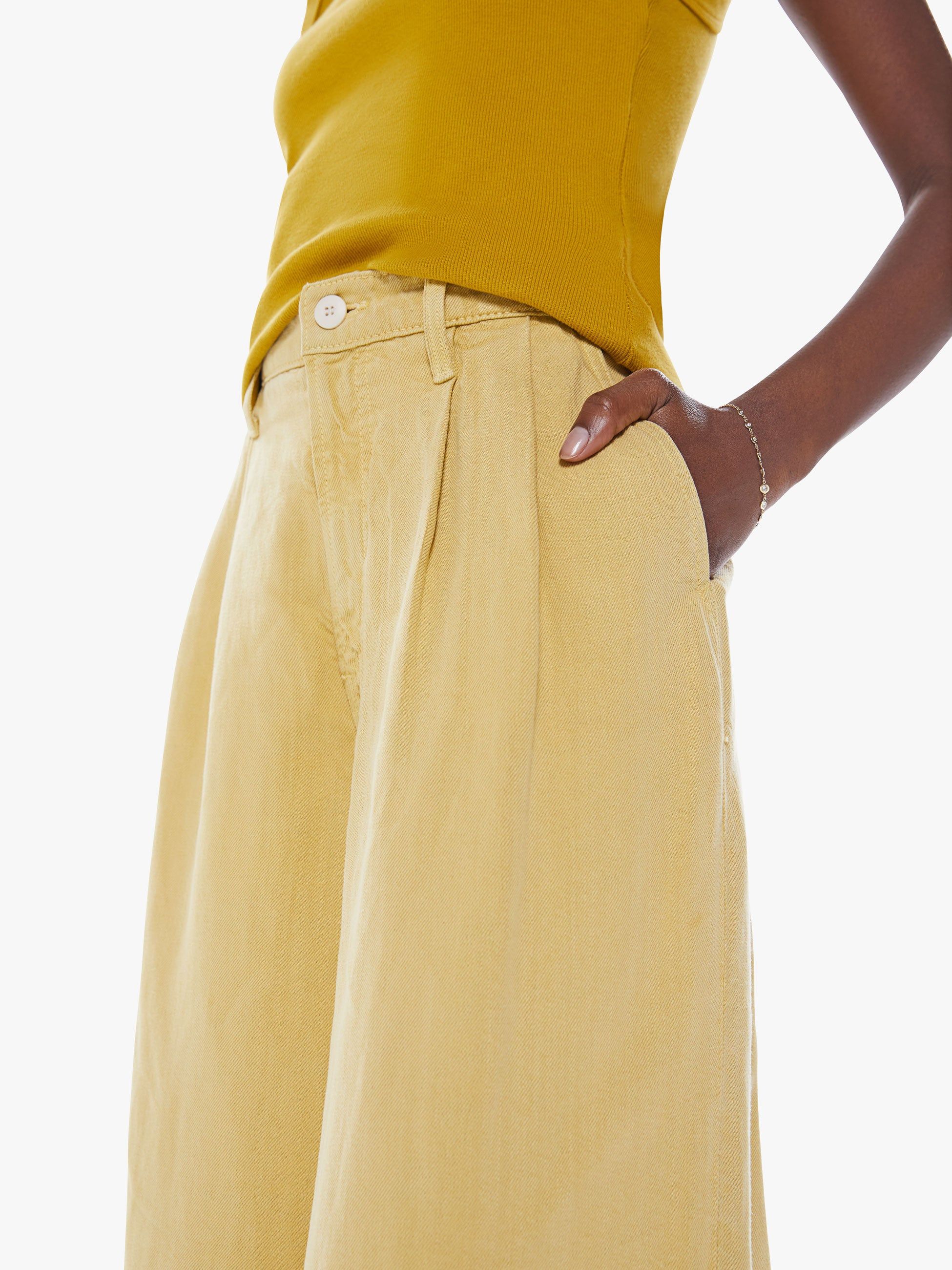 High Waisted Pouty Prep Ankle - Misted Yellow sold by MOTHER product image thumbnail 5
