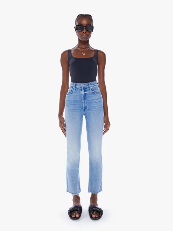 High Waisted Rider Ankle Fray - Fish Out Of Water sold by MOTHER