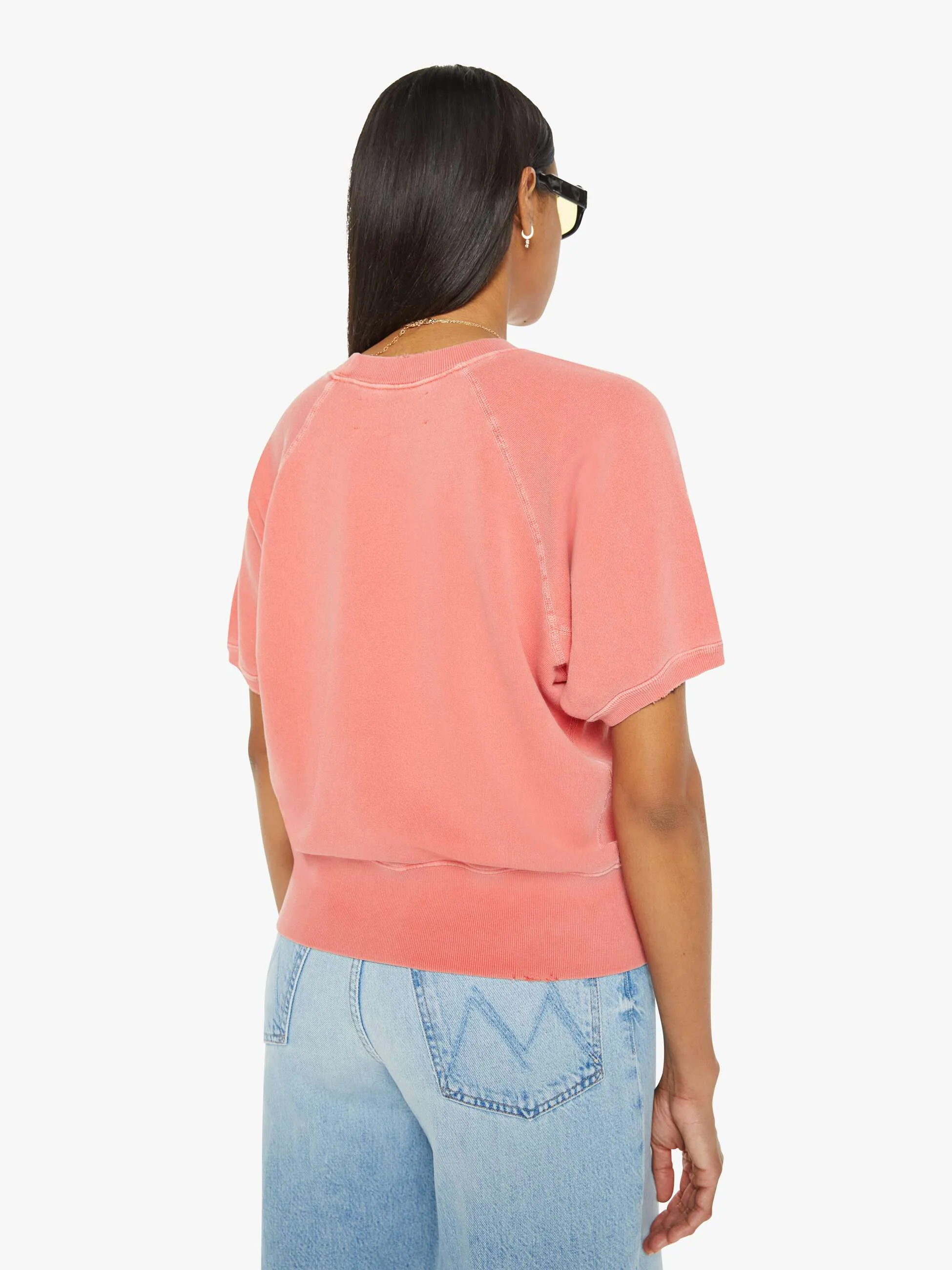 MadeWorn Rolling Stones S/S Sweatshirt - Cherry sold by MOTHER product image thumbnail 4