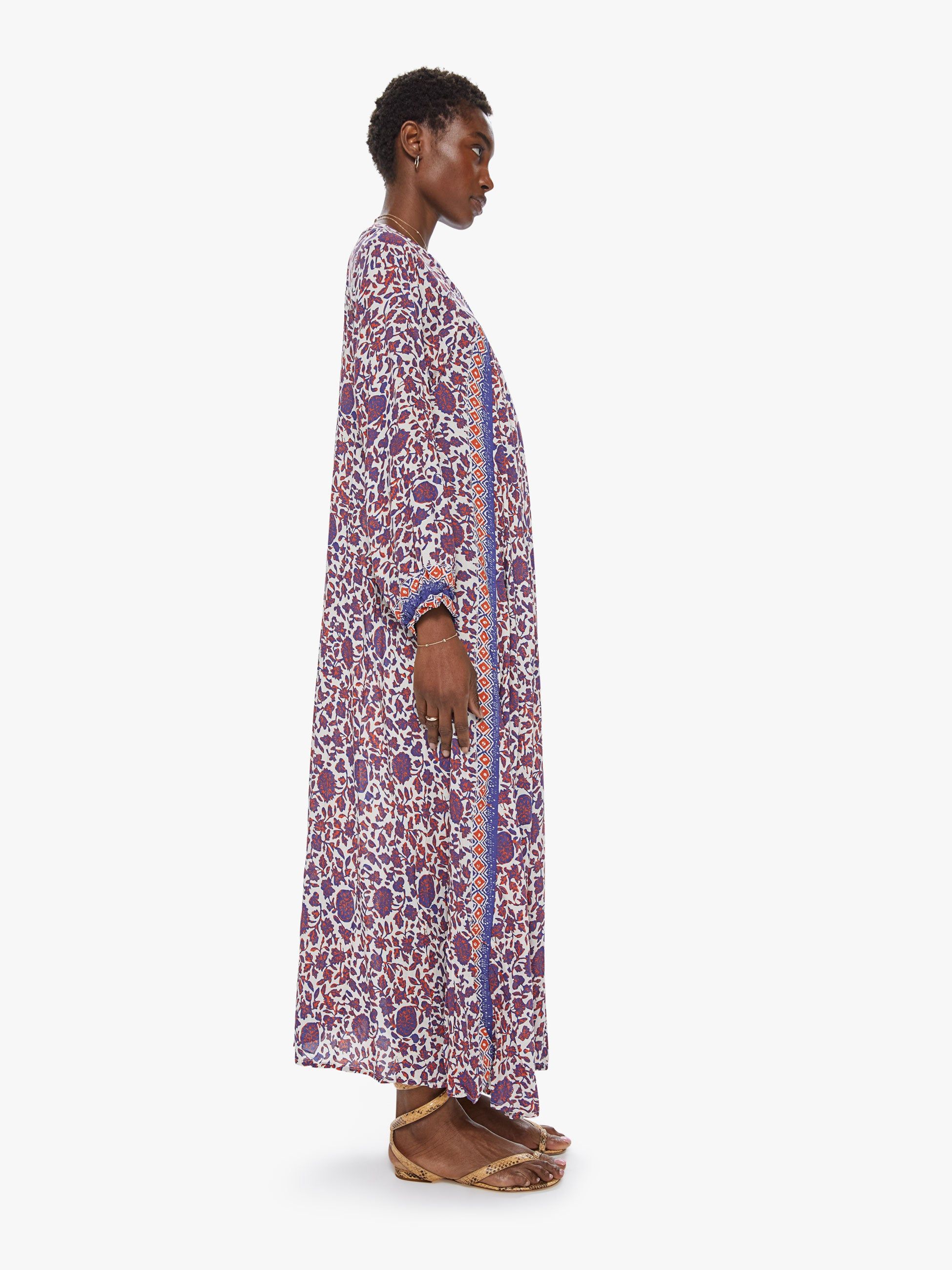 Natalie Martin Fiore Maxi - Bloom Print Lapis sold by MOTHER product image thumbnail 3
