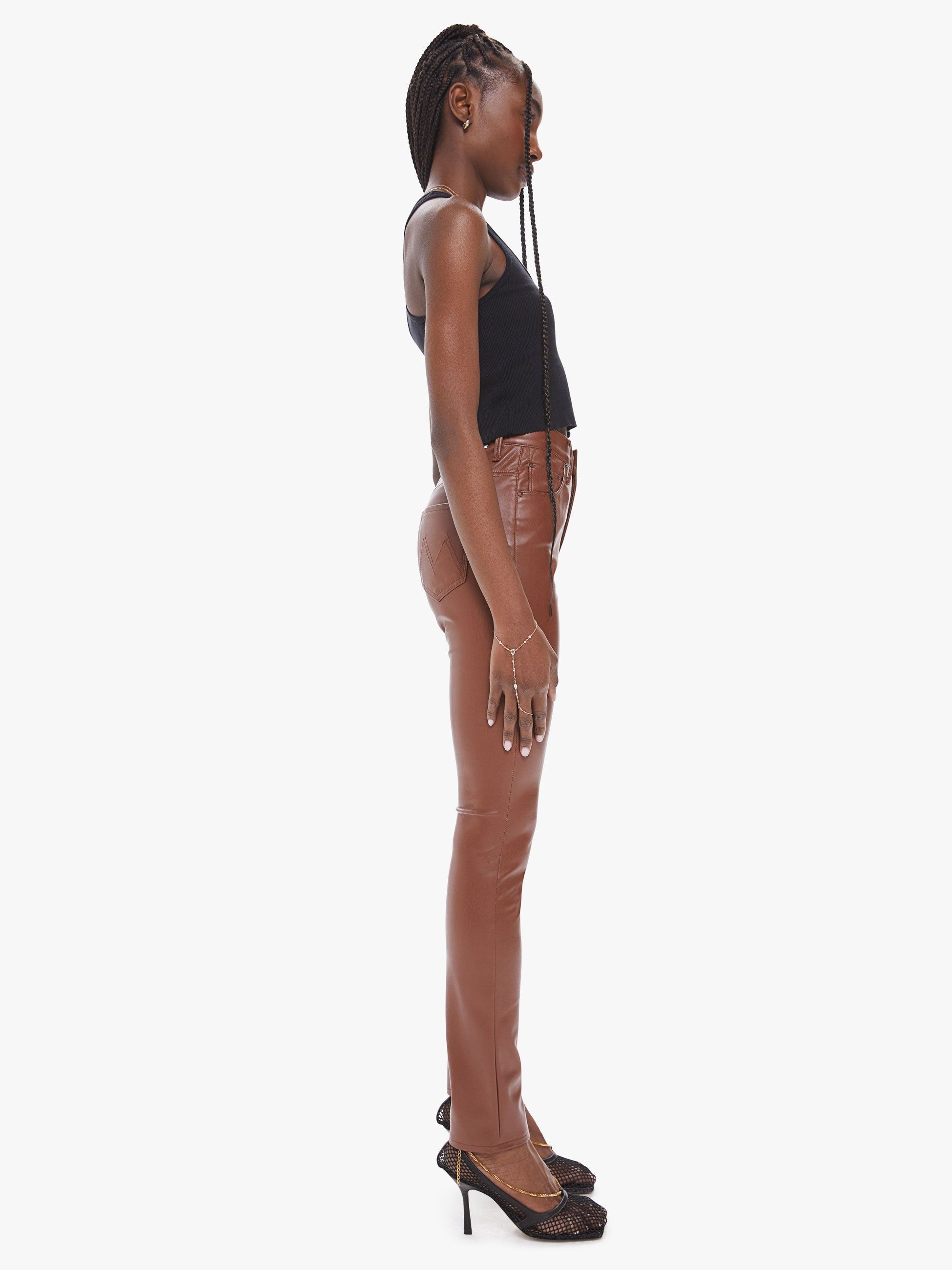 High Waisted Rail Skimp - Friar Brown sold by MOTHER product image thumbnail 3